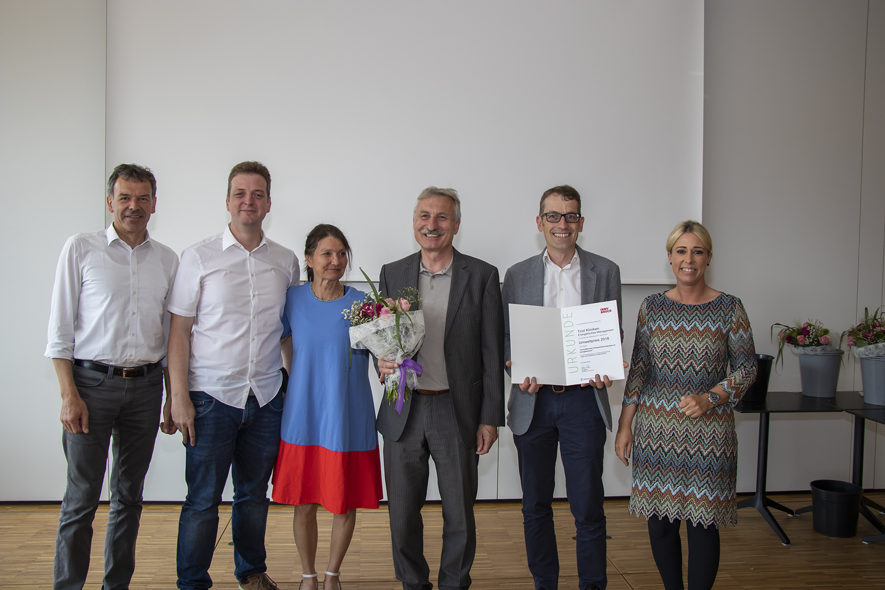 Die Tirol Kliniken mit ihrem Projekt "Hocheffizientes Kreislaufverbundsystem im Energiebereich".