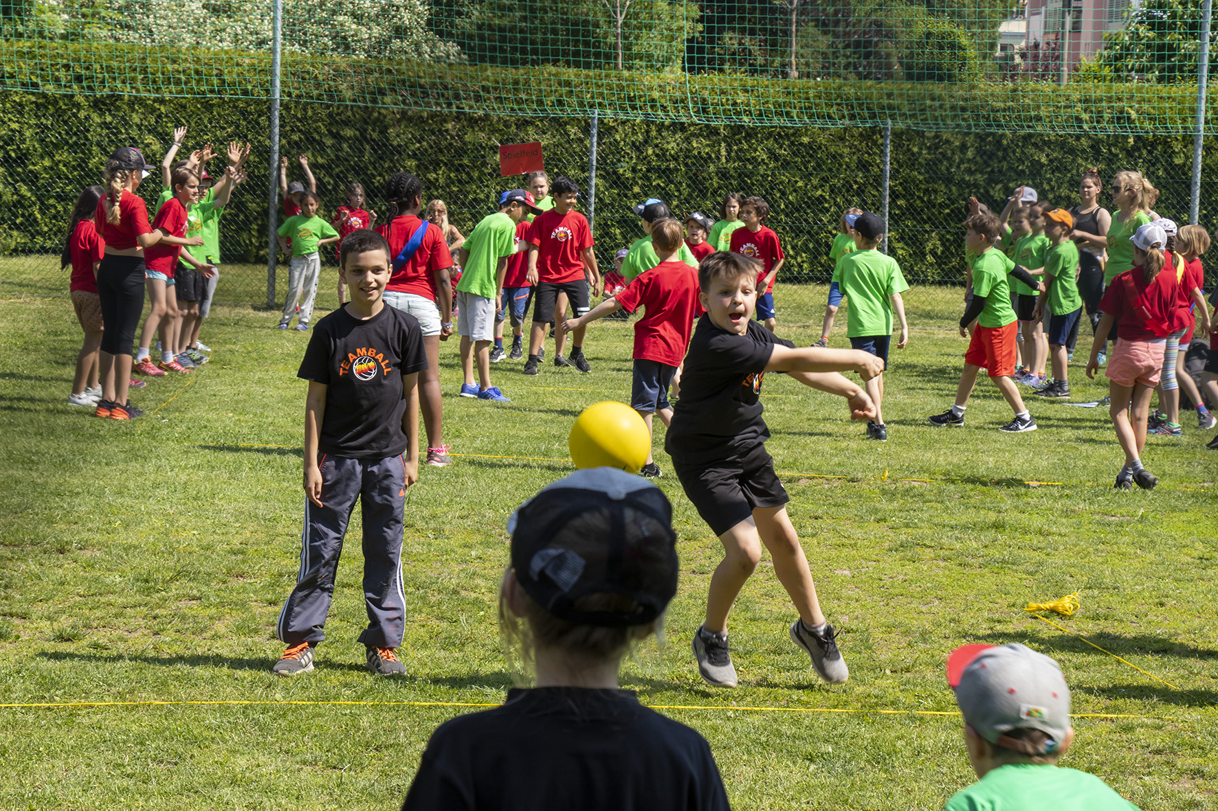 Spaß und Freude standen beim Abschlussturnier im Stadtteil Saggen im Mittelpunkt.