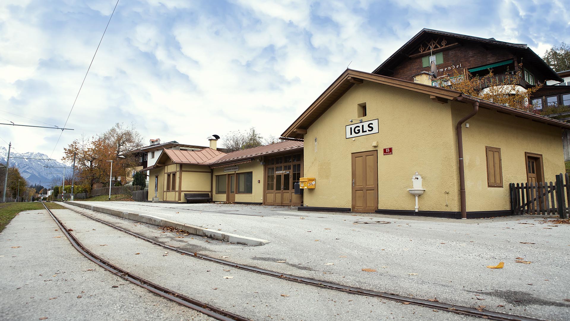 Die Endhaltestelle Igls ist nach 20 Minuten Fahrzeit erreicht.