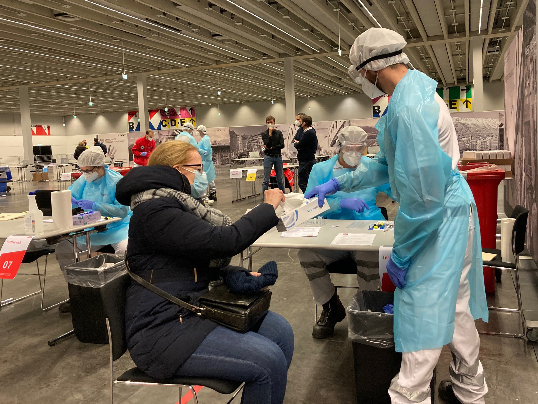 In Innsbruck ist der Start der flächendeckenden Testaktion gelungen.