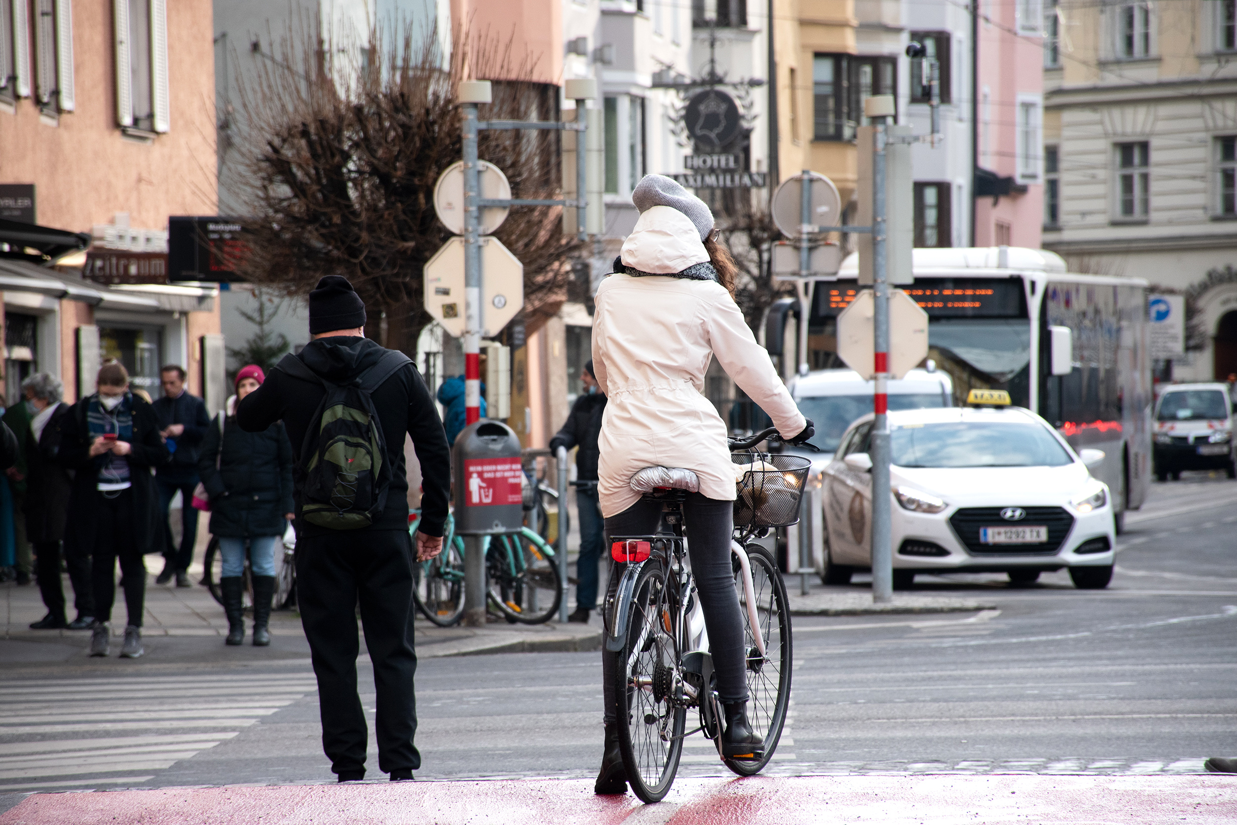 Drei von vier Wegen werden in Innsbruck umweltfreundlich zurückgelegt.
