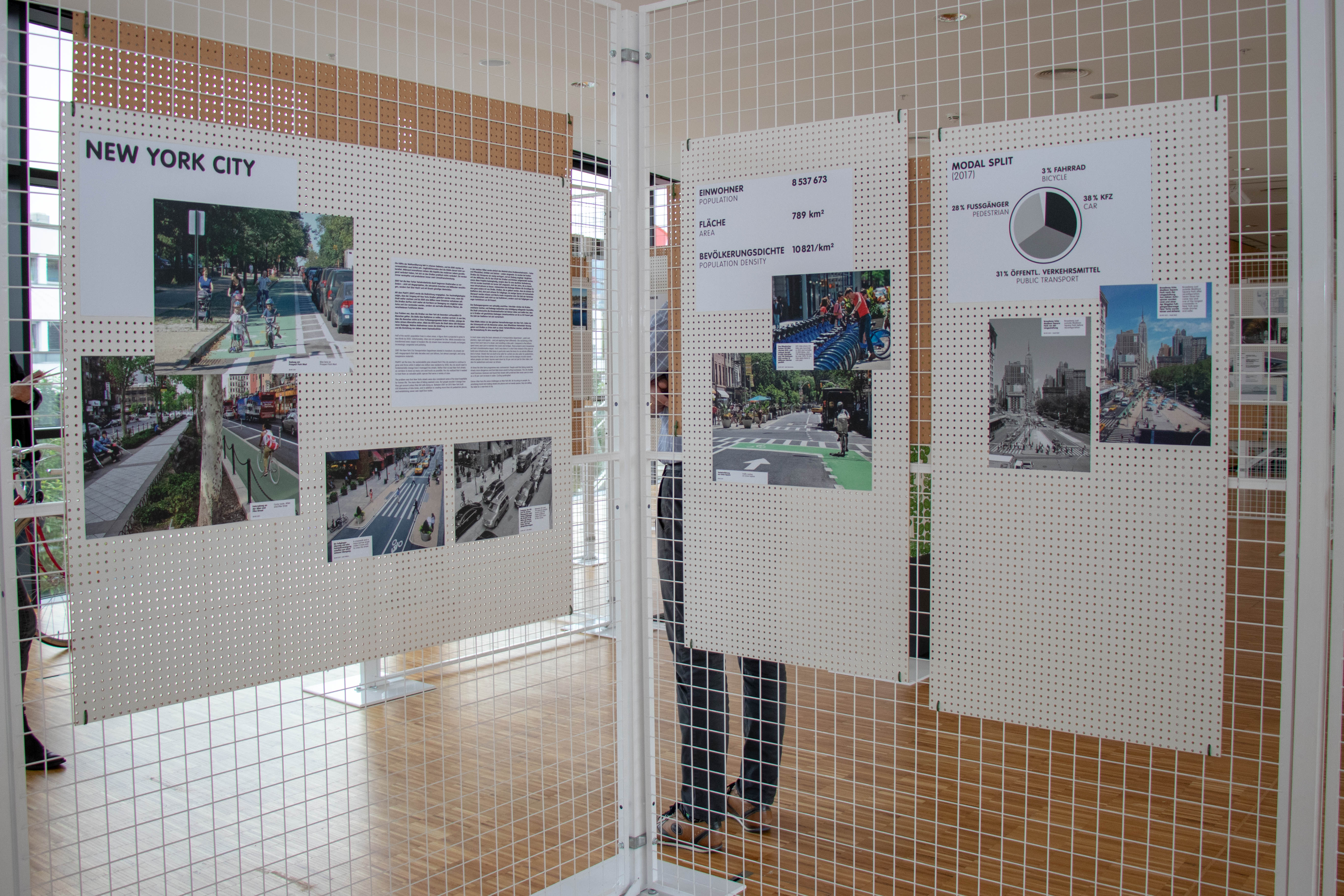 Was eine Millionenstadt wie New York für Radfahrende zu bieten hat, ist auch Teil der Ausstellung.