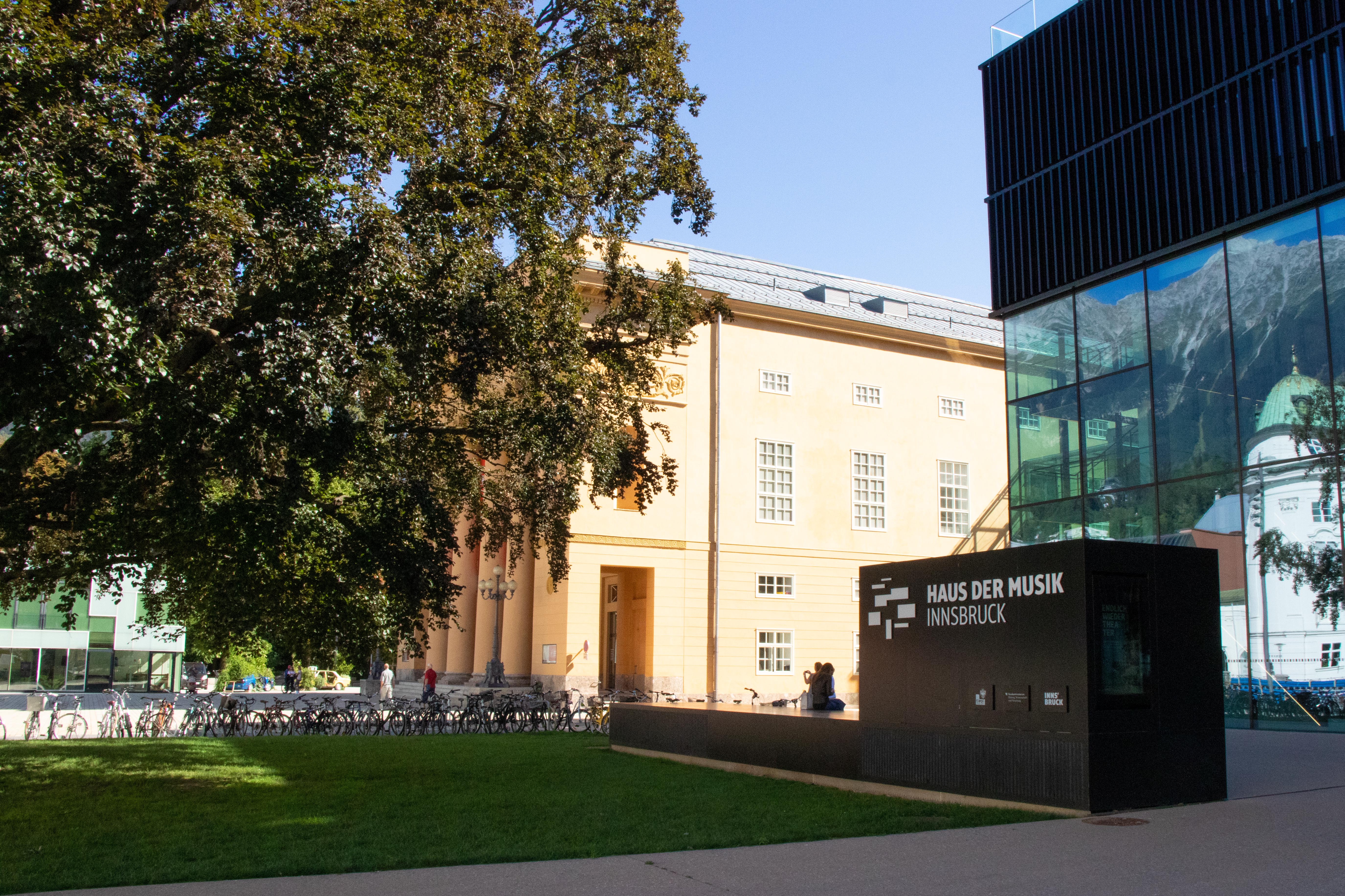 Ein Gutachten sieht schwere Schäden bei der Rotbuche vor dem Haus der Musik Innsbruck.