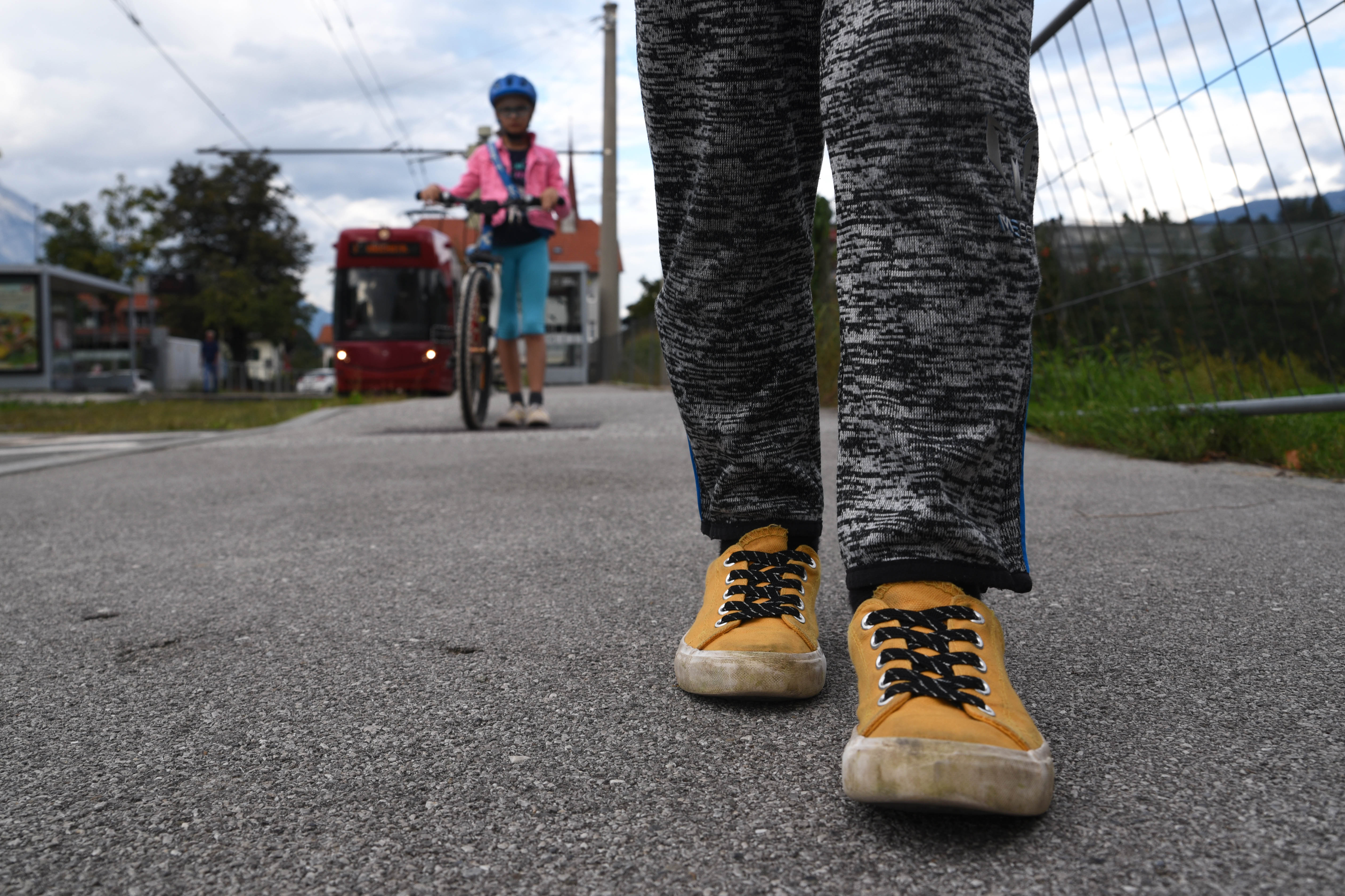 Auf dem Weg durch Innsbruck.