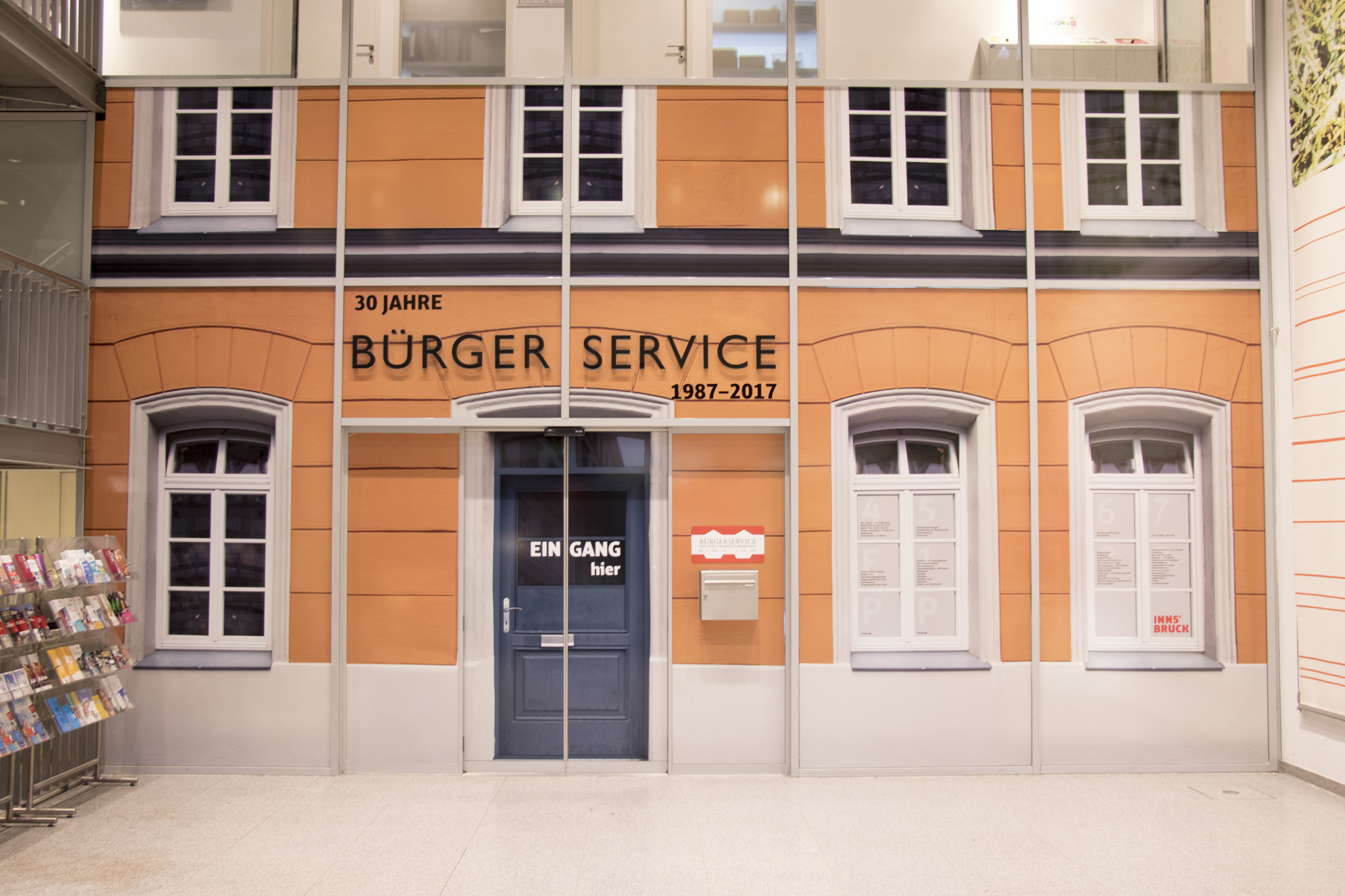 Im Jahr 2017 feierte das Bürgerservice sein 30. Jubiläum und wurde anschließend umfassend umgebaut.