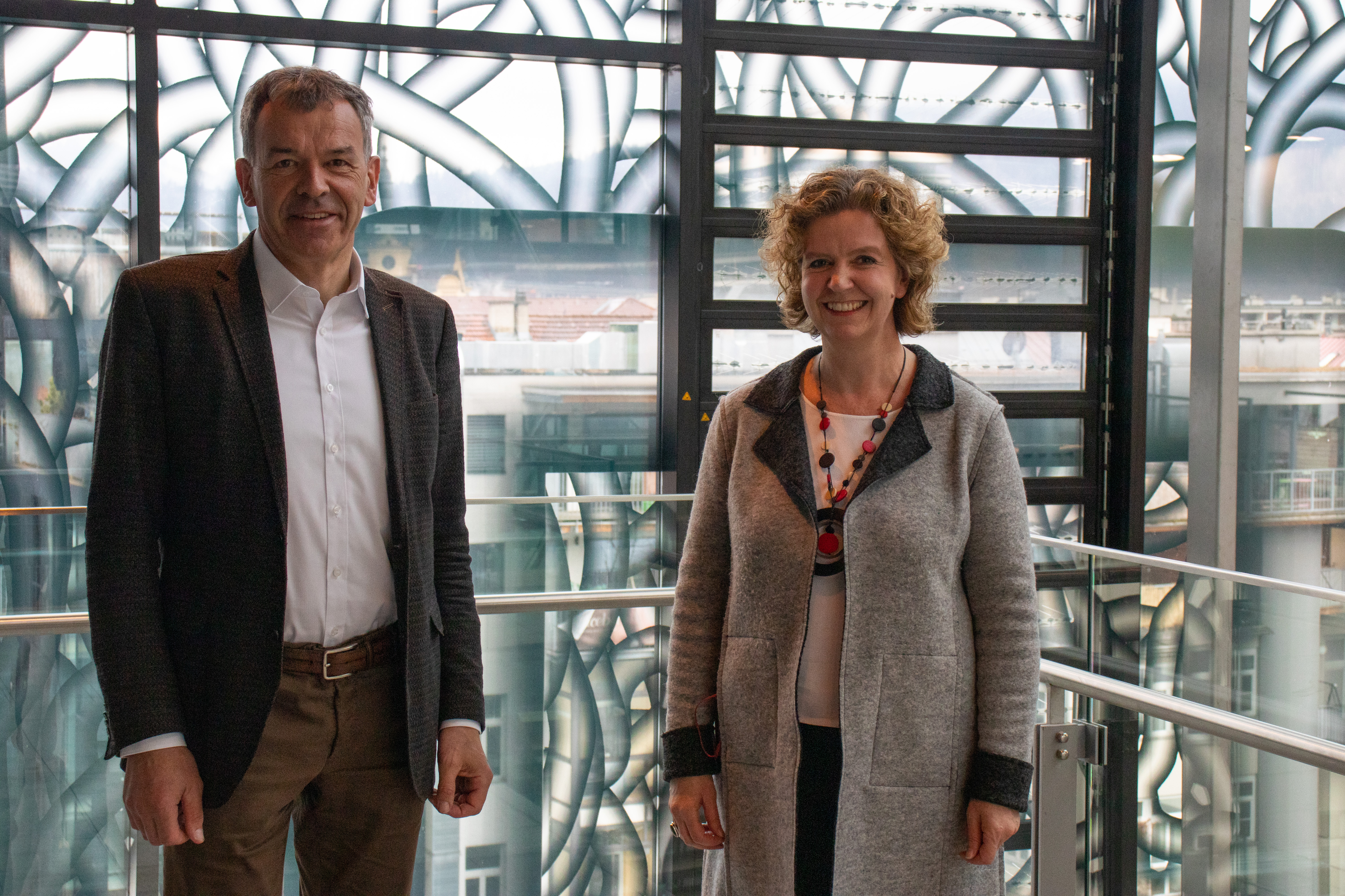 Bürgermeister Georg Willi und Magistratsdirektorin Gabriele Herlitschka sind seit einem Jahr ein Team in der Innsbrucker Stadtverwaltung