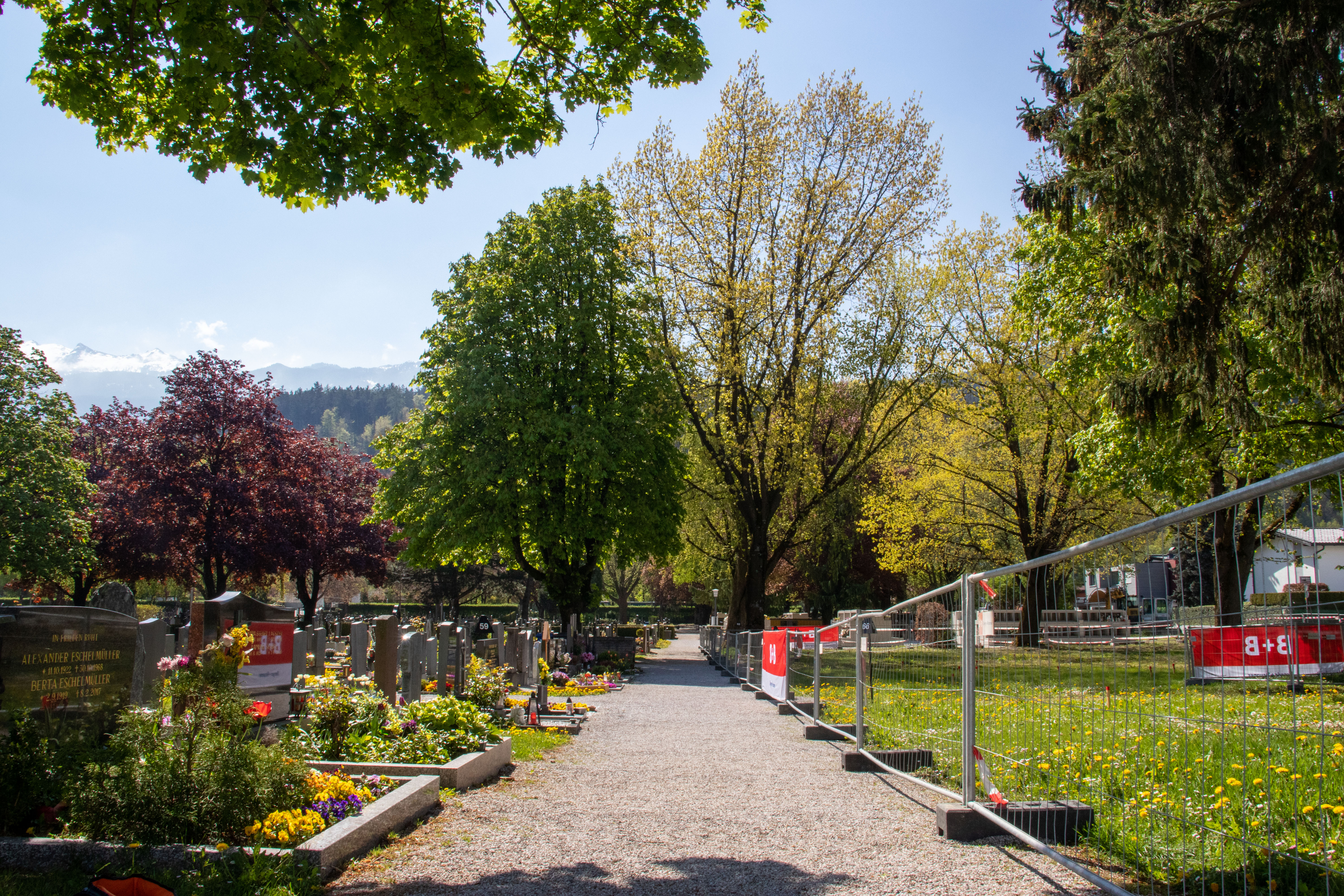 Der Garten des Friedens entsteht im nordwestlichen Teil des Pradler Friedhofs.