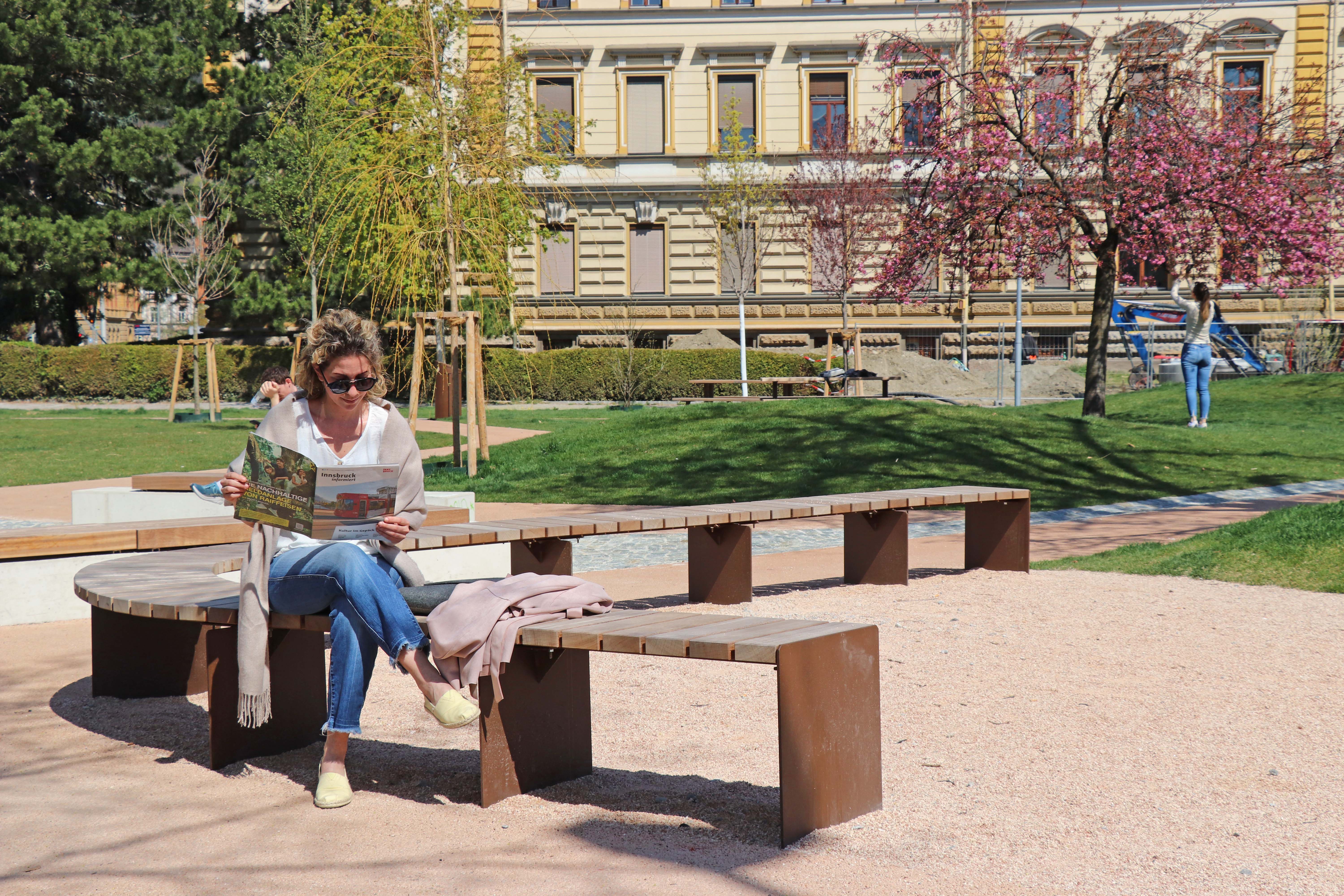 Ab Mitte Mai wird der neue Messepark zum Treffpunkt im Saggen.