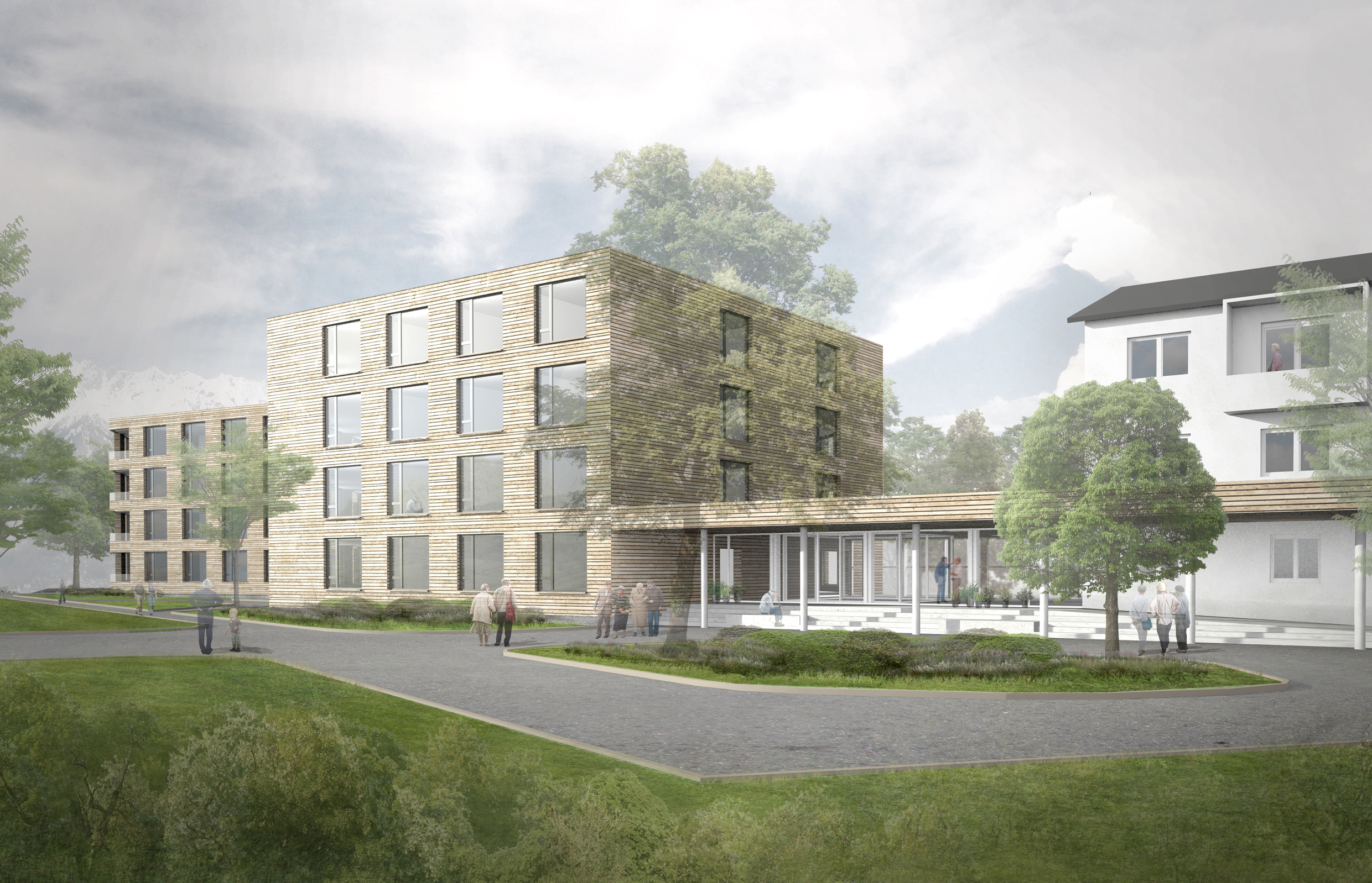 Das Haus A des Wohnheims in Pradl wurde bis 2017 als Passivhaus neu errichtet.