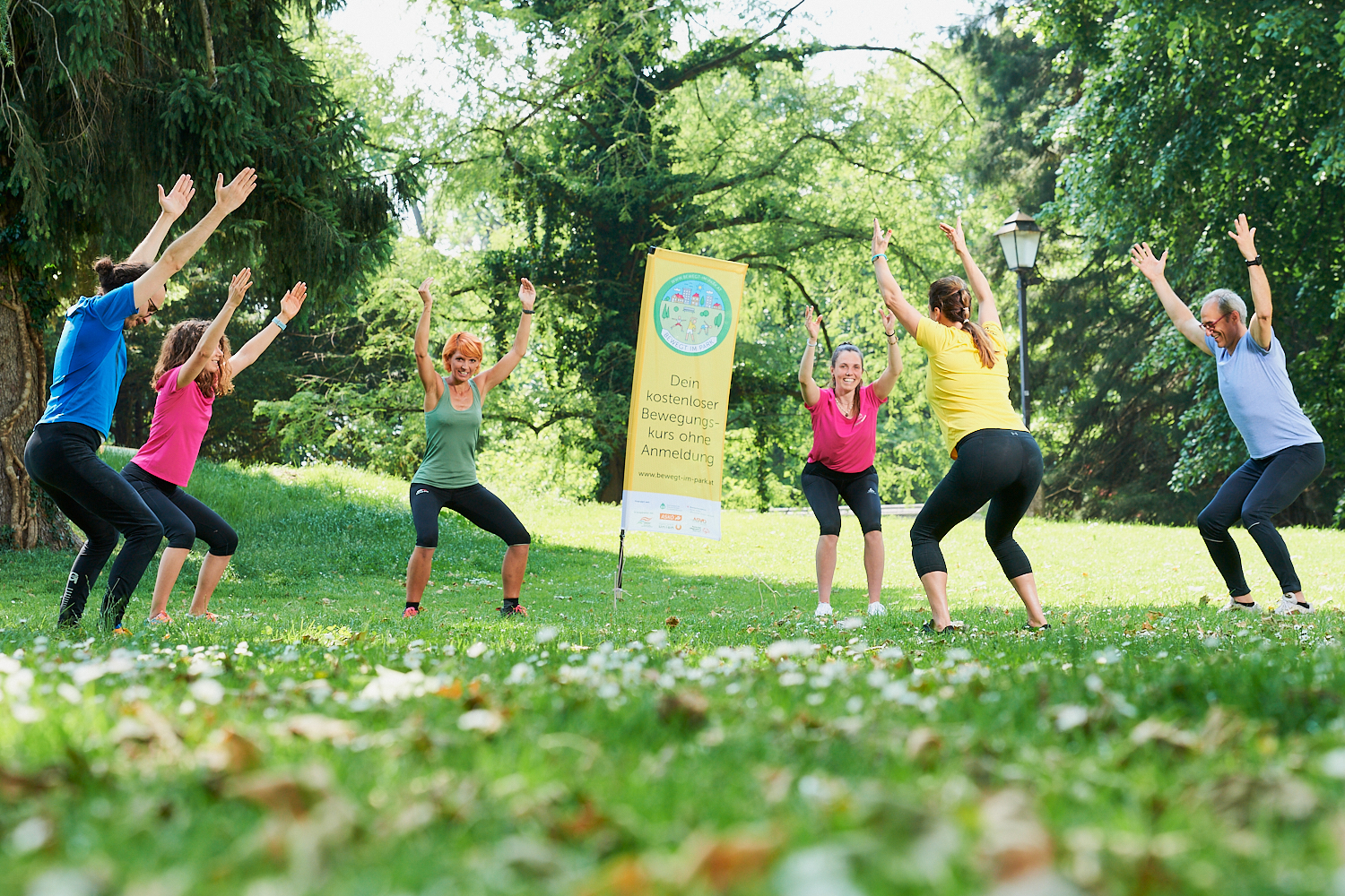 Sport in der Gruppe ist gut für den Geist und den Körper. Vergangenen Sommer wurden bei ‚Bewegt im Park‘ wieder 21 kostenlose Sportkurse angeboten.
