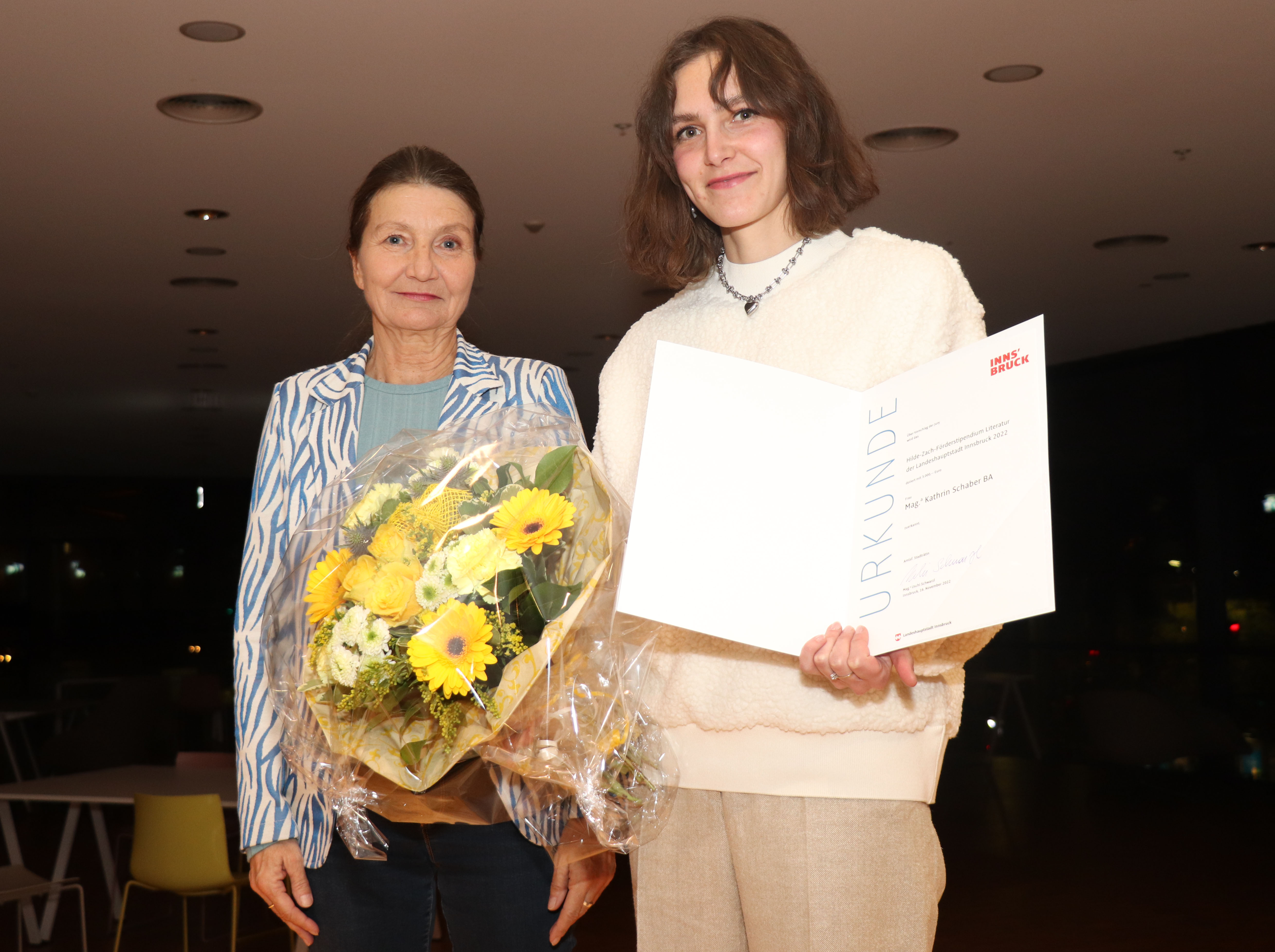 Thordis Wolf freute sich über das Förderstipendium.