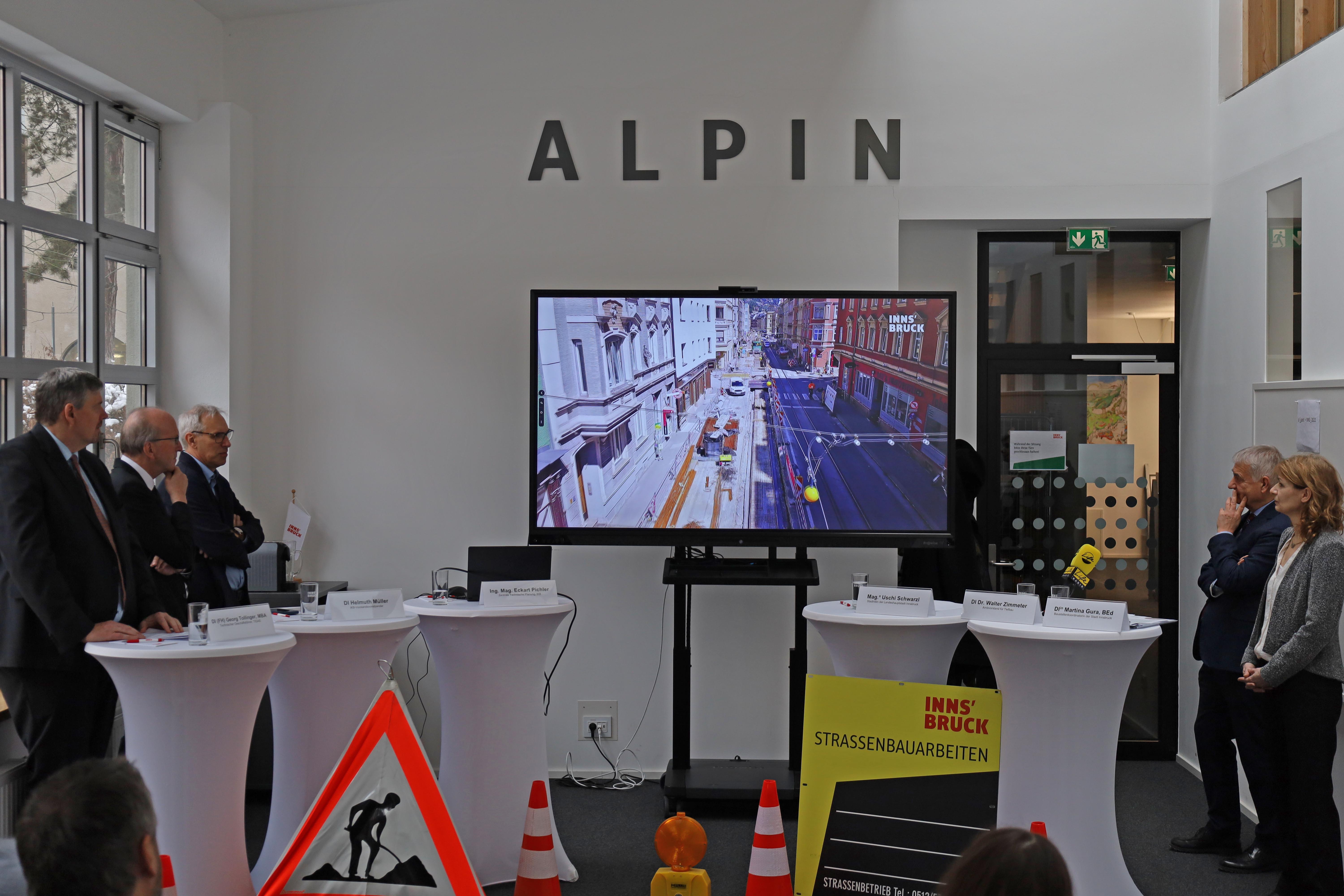 Im Rahmen der Präsentation des Bauprogramms wurden auch die neuen Baustellen-Informationsvideos vorgestellt.