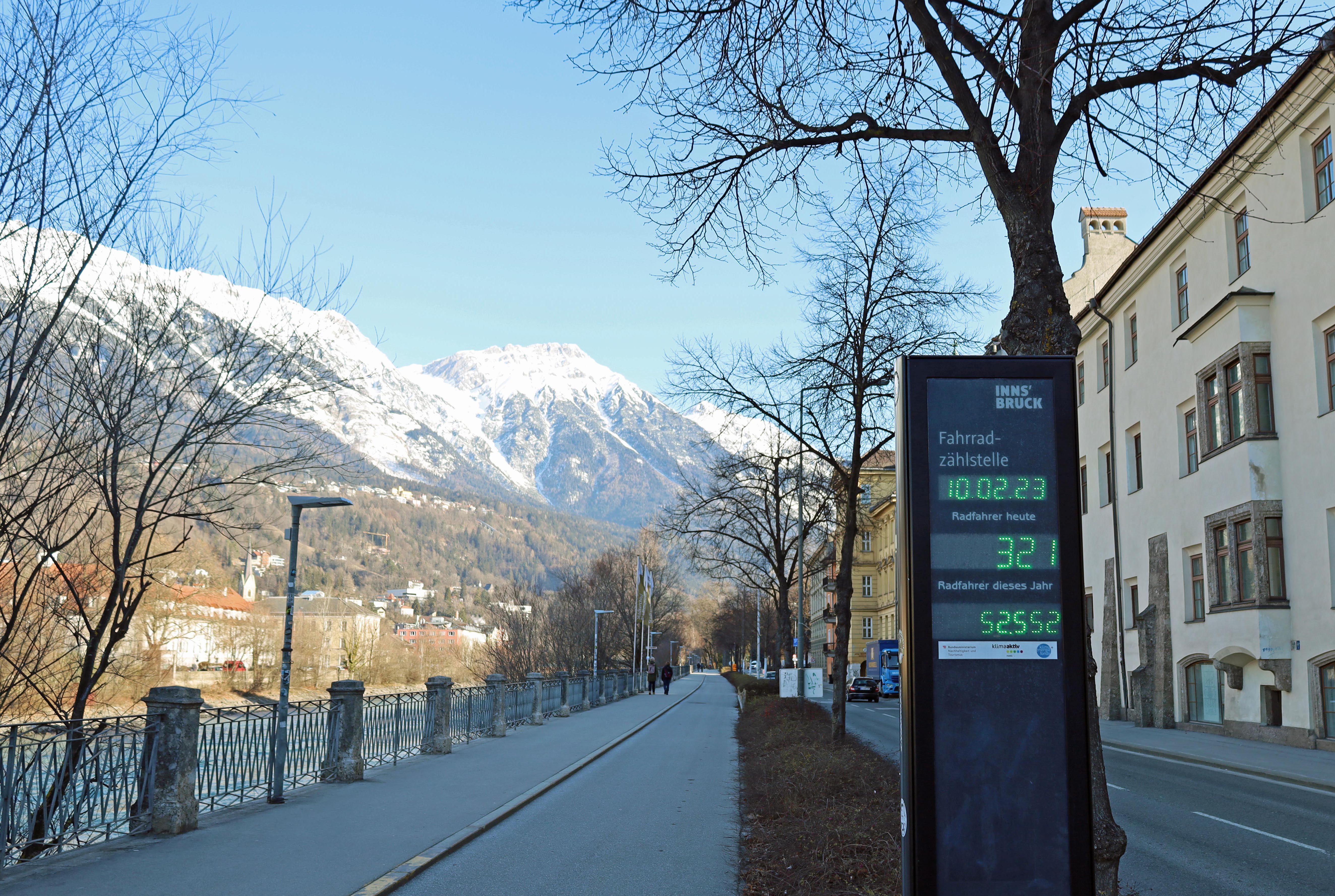 Insgesamt sind aktuell neun städtische Radzählstellen im Einsatz.