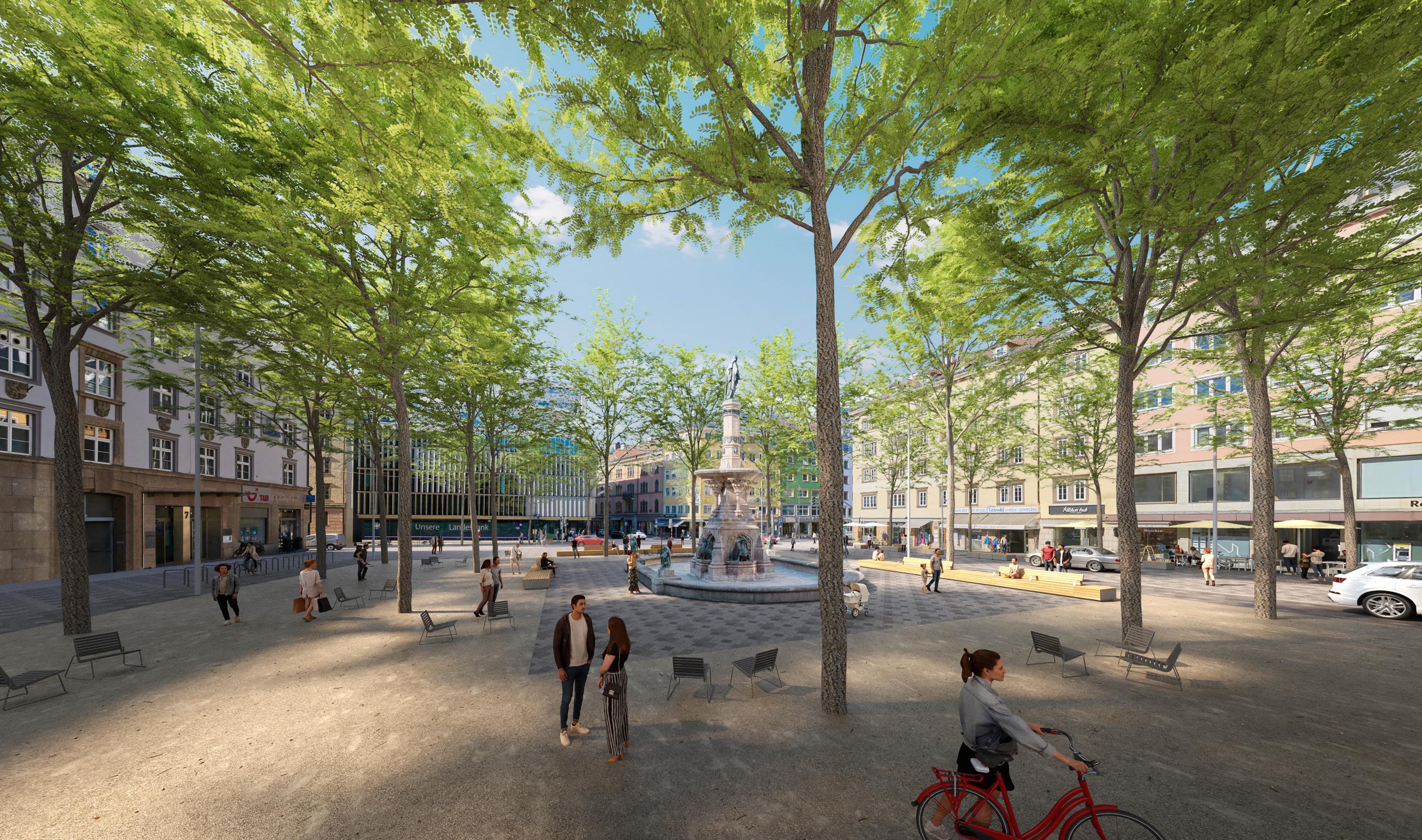 So grün ist der Bozner Platz im kommenden Jahr