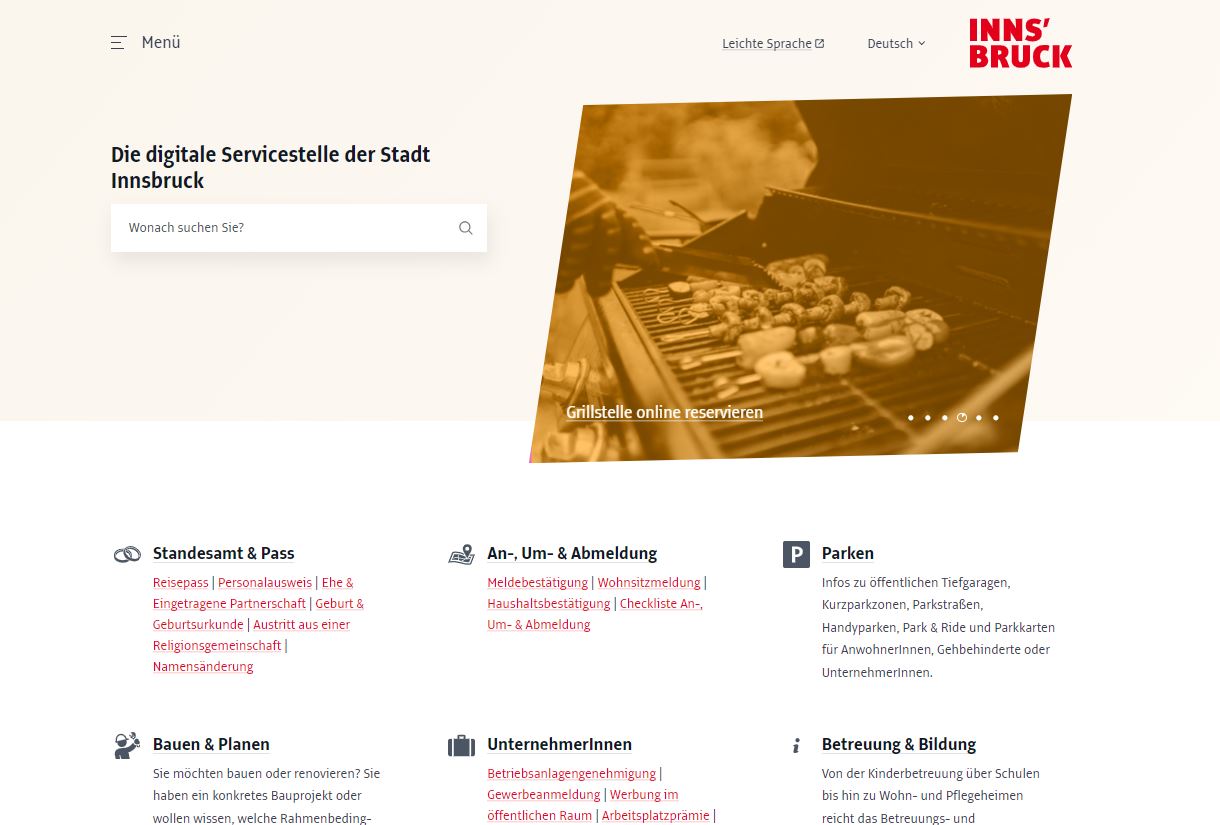 Die barrierefreie Website erleichtert Amtswege: Die Online-Terminreservierung und die zentrale Suche werden von den BürgerInnen besonders gut angenommen.