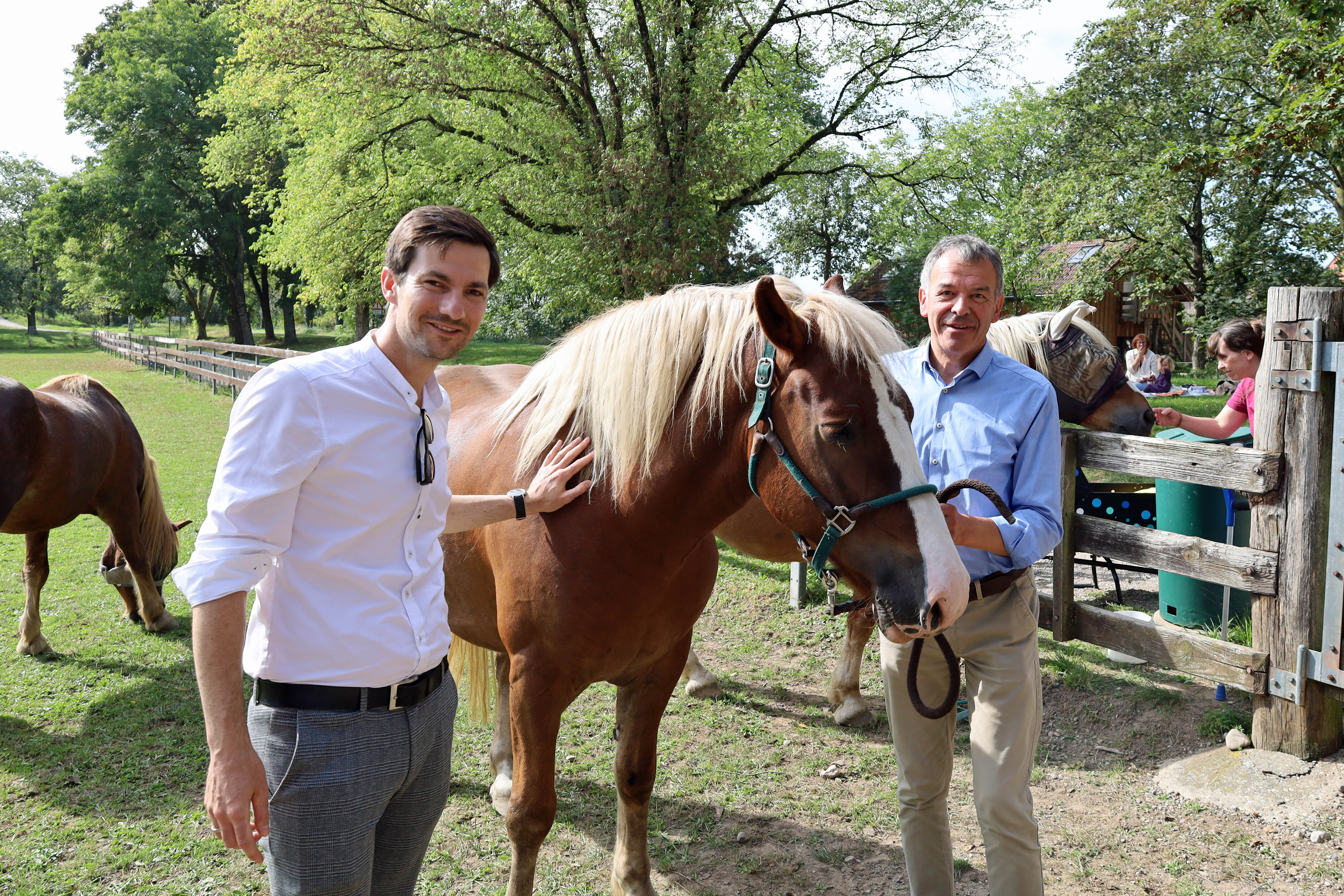 Innsbruck erhielt im Rahmen des Festaktes als Geschenk die Patenschaft für ein Schwarzwälder Kaltblut.