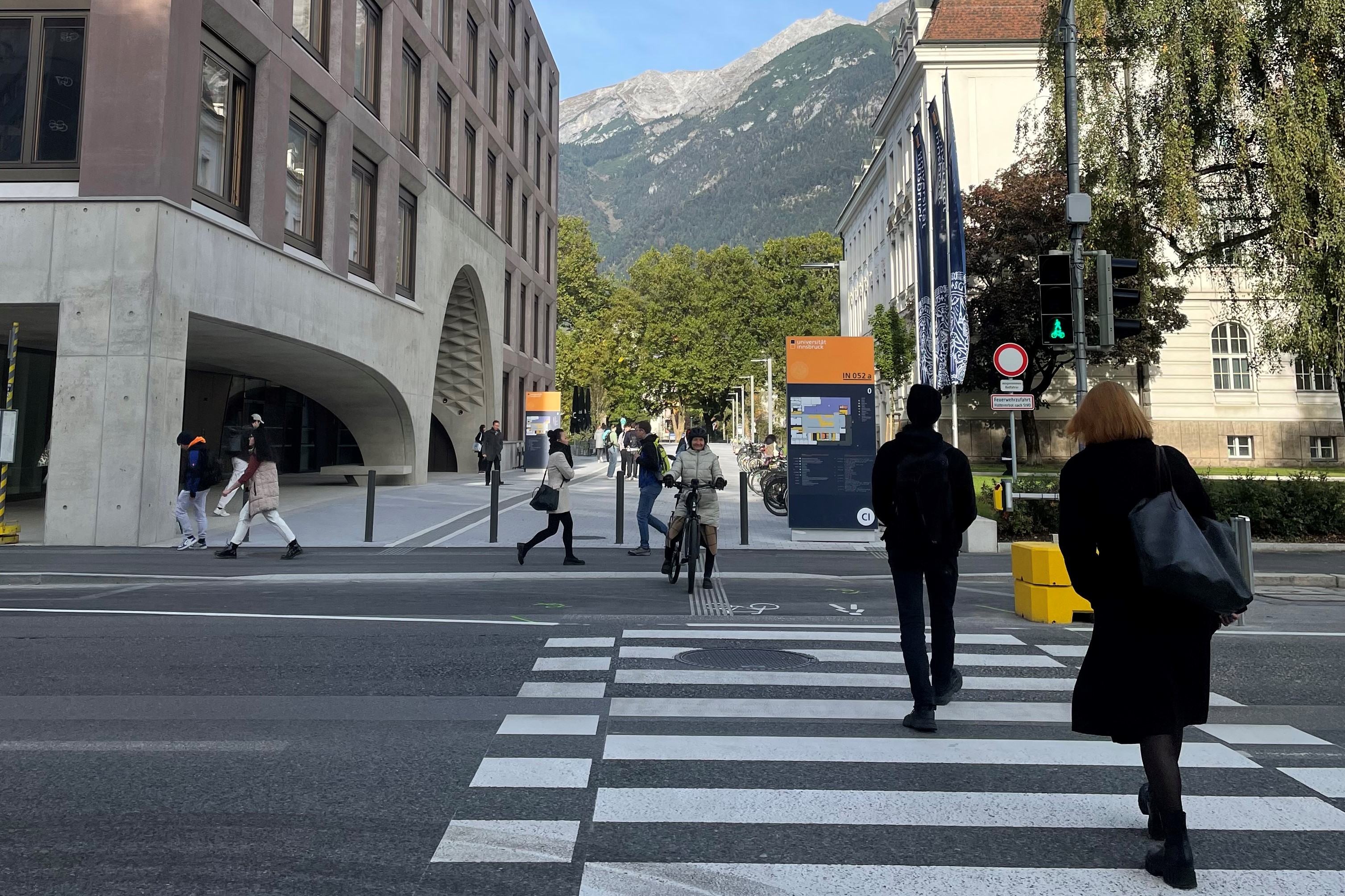 Die Innrain-Überquerung wird bereits viel verwendet.