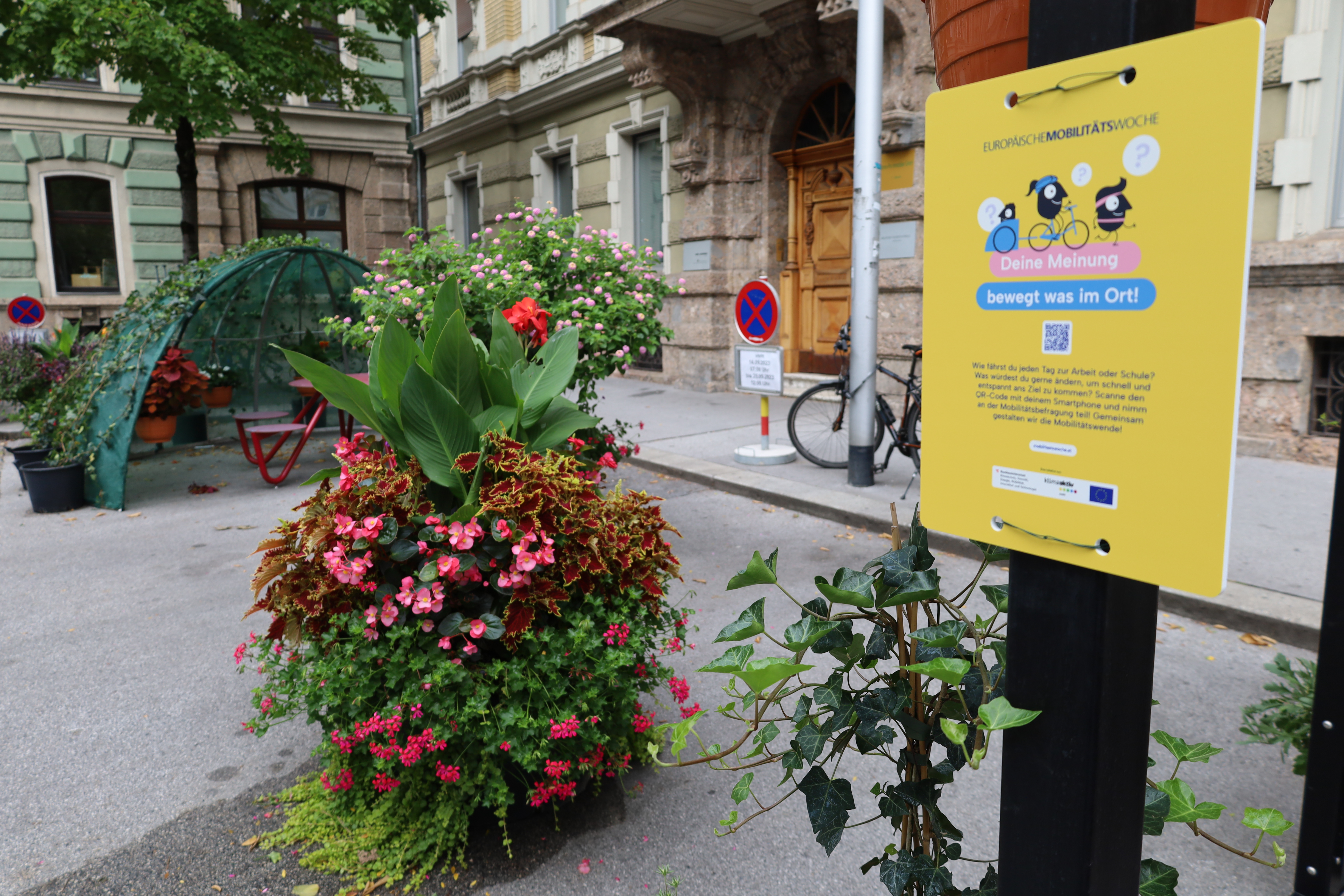 Besonders hervorgehoben wurde die Aktion „Sitzplatz statt Parkplatz“.