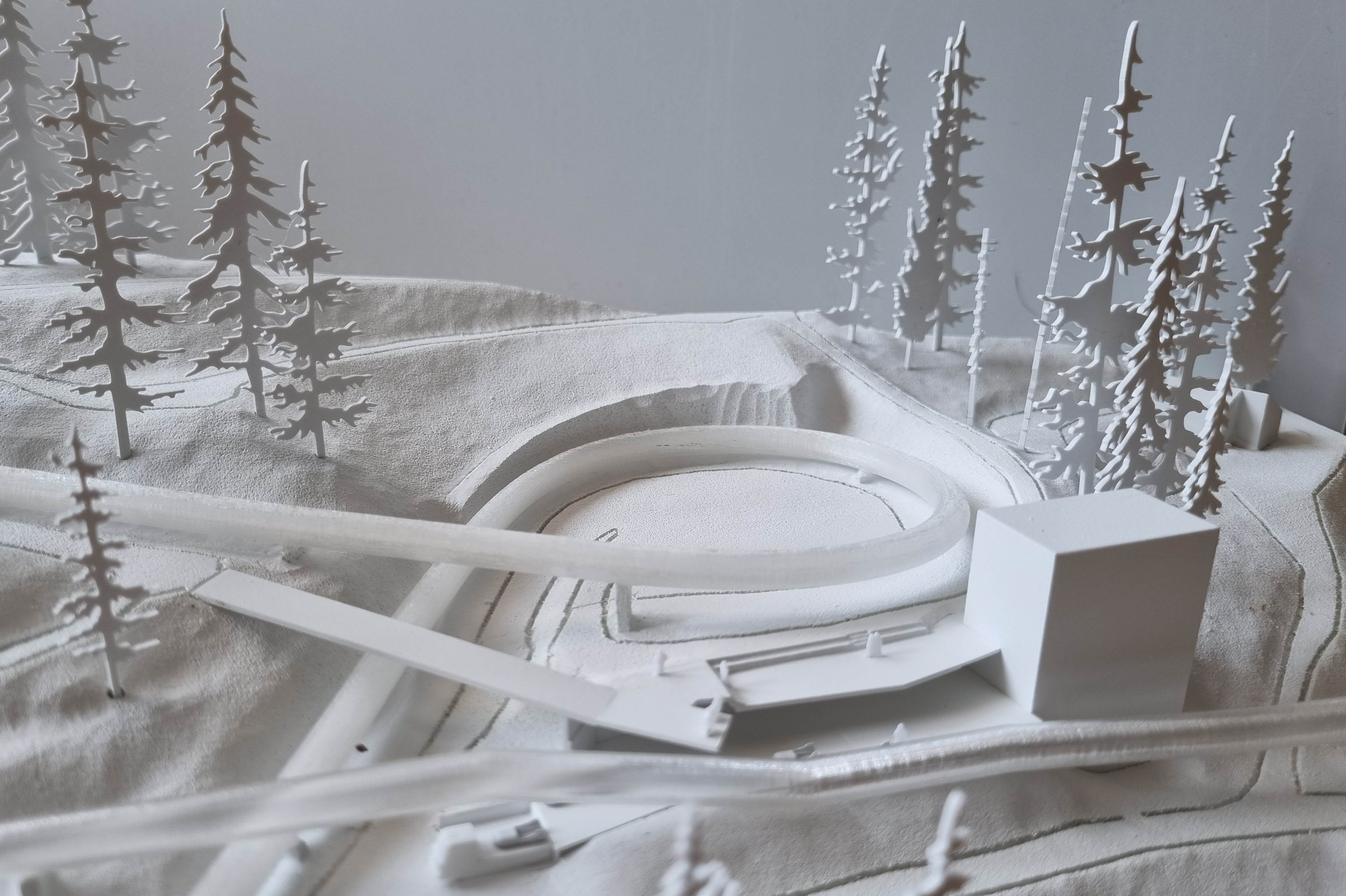 Für das neue Zielgebäude wurde ein Architekturwettbewerb durchgeführt – im Bild der siegreiche Entwurf von Schwärzler Architekten.