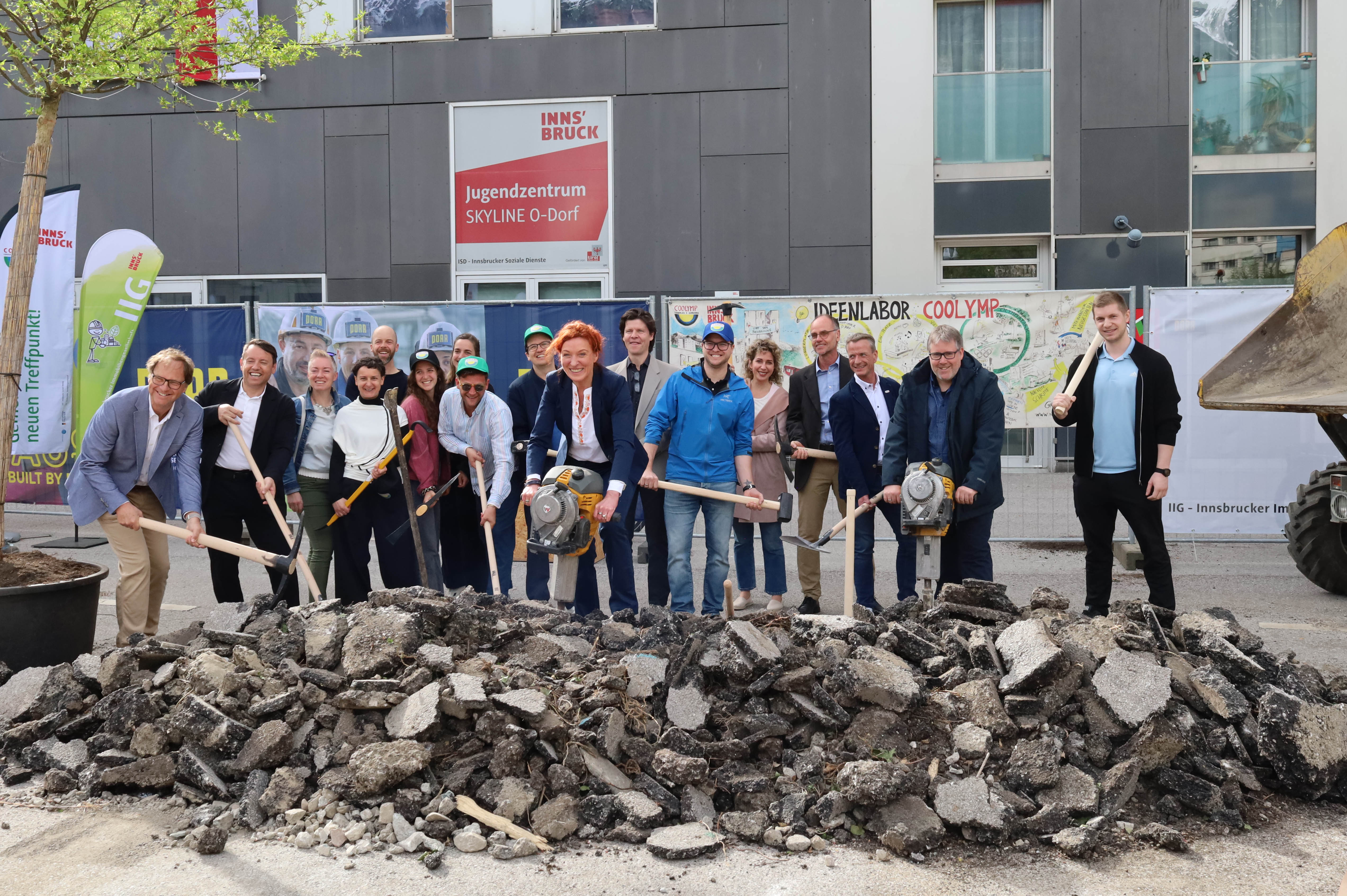 Das COOLYMP-Projektteam begleitet die Bevölkerung während der gesamten Bauzeit und darüber hinaus.
