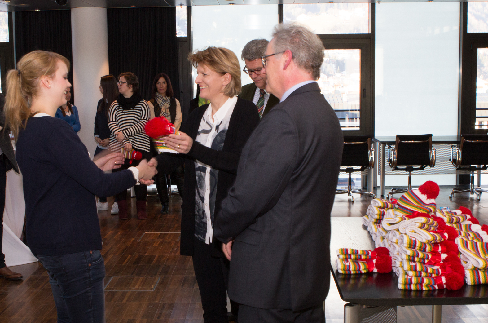 Jede/r neue MitarbeiterIn wurde mit einem kleinen Willkommensgeschenk herzlich begrüßt.