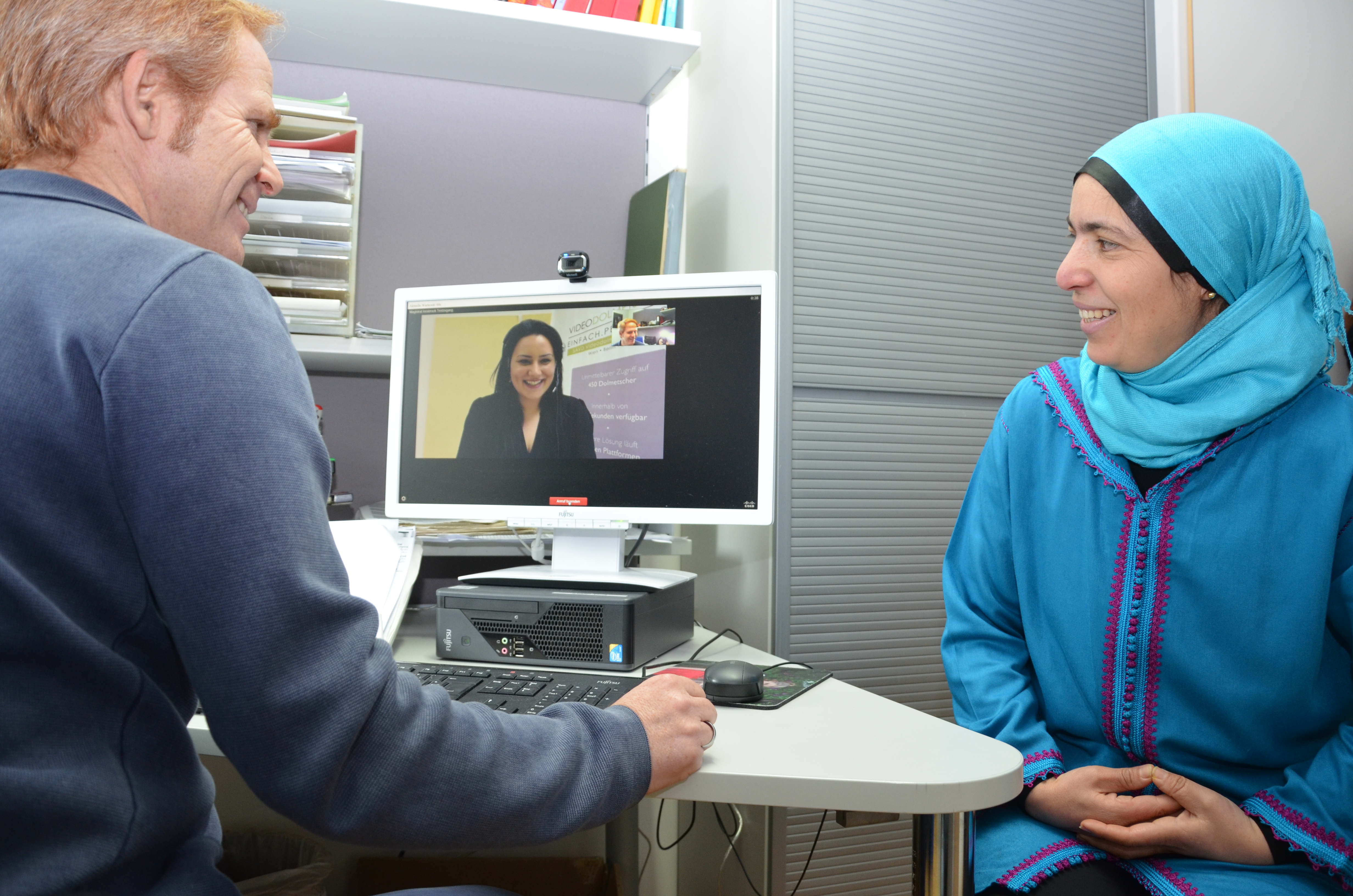 Das Projekt Videodolmetschen läuft derzeit im Stadtmagistrat Innsbruck im Testbetrieb.
