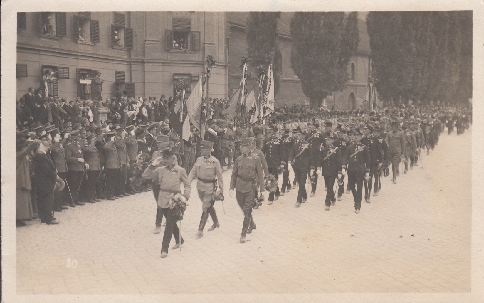 Festumzug zum Gedächtnistag der Tiroler Kriegsteilnehmer, 1924.
