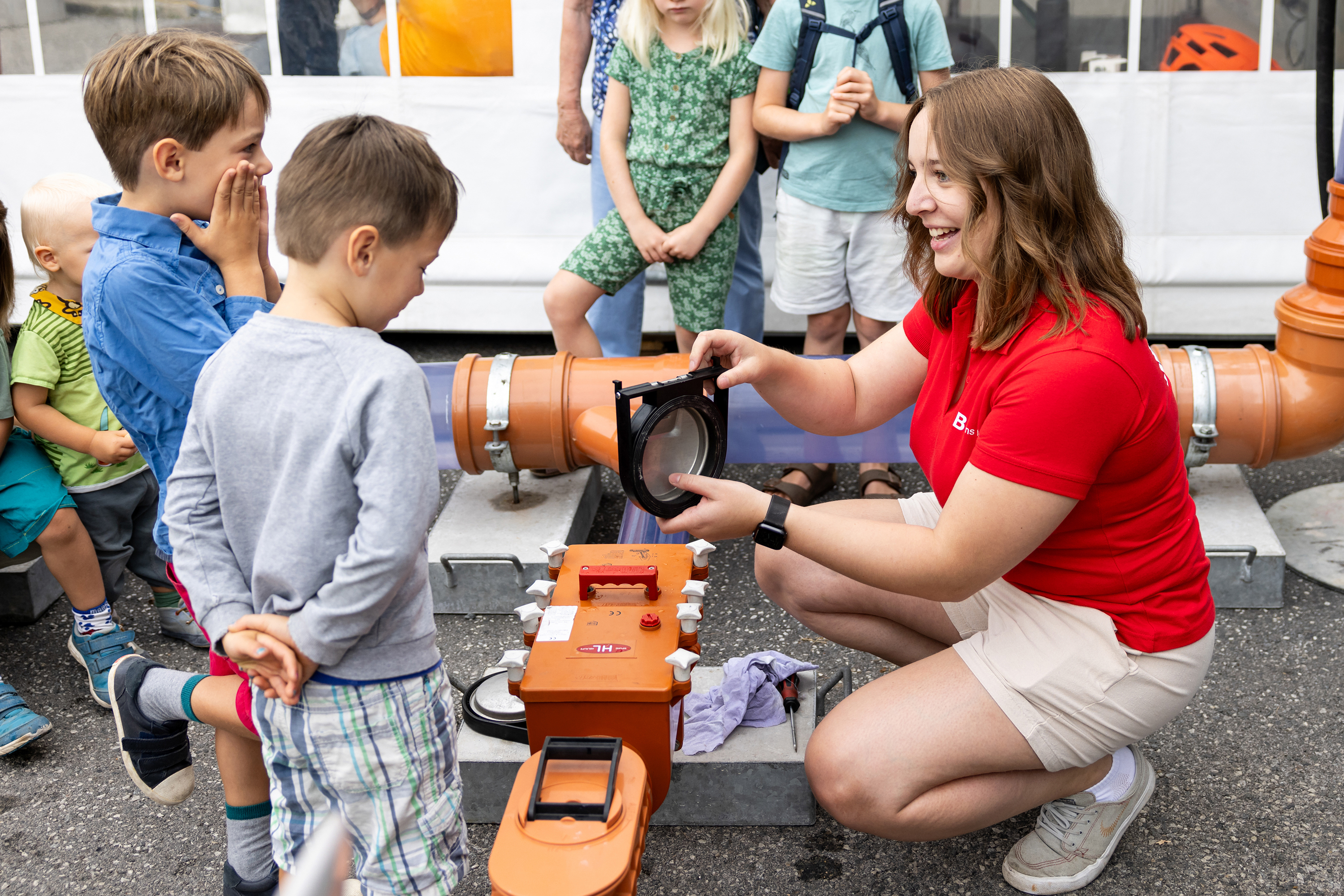 Viele junge Gäste waren beim Abfall- und Abwasserfest der IKB am 6. September mit dabei.