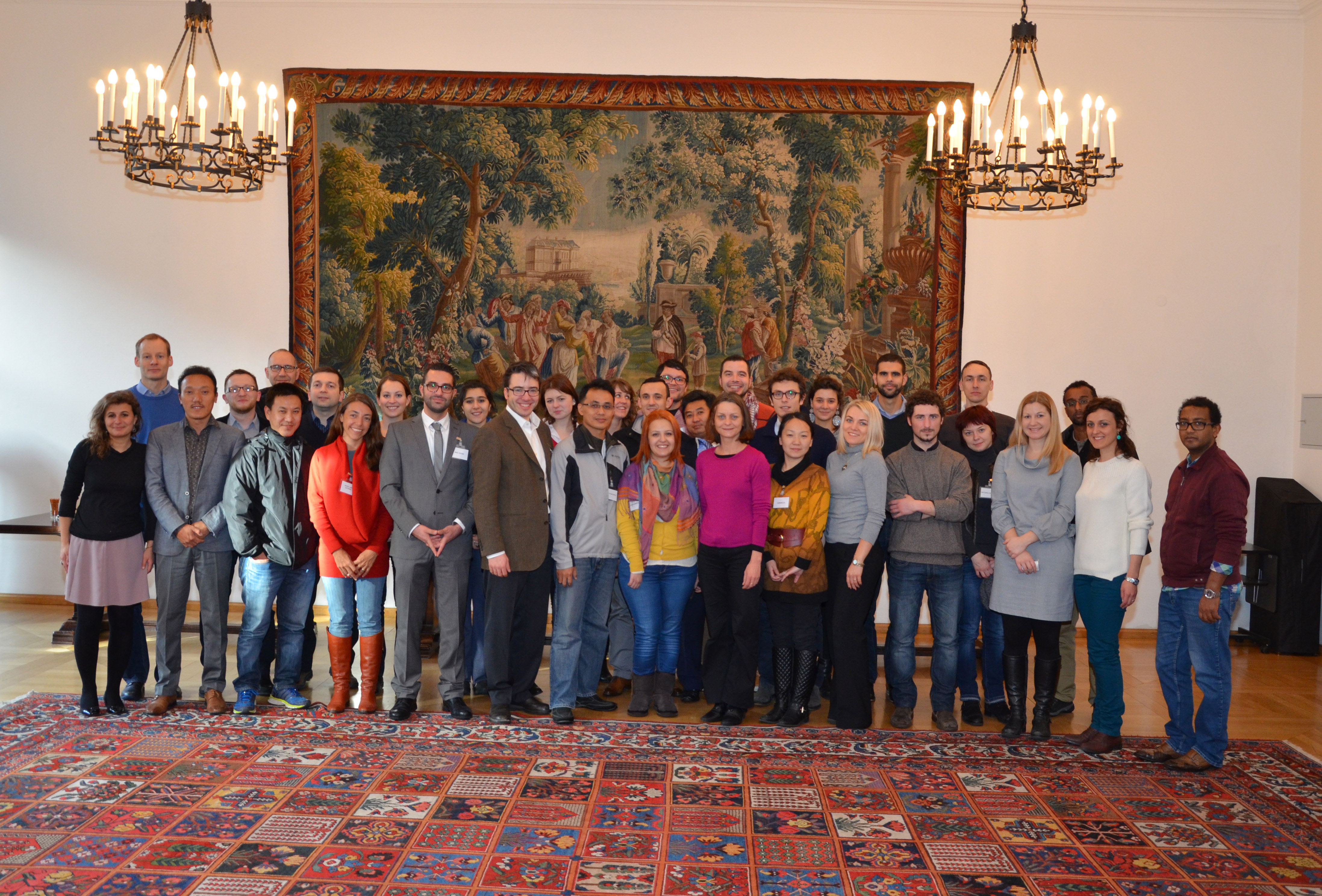 Vizebürgermeisterin Mag.a Sonja Pitscheider begrüßte die TeilnehmerInnen der internationalen Winterschool im historischen Rathaus in Innsbruck.
