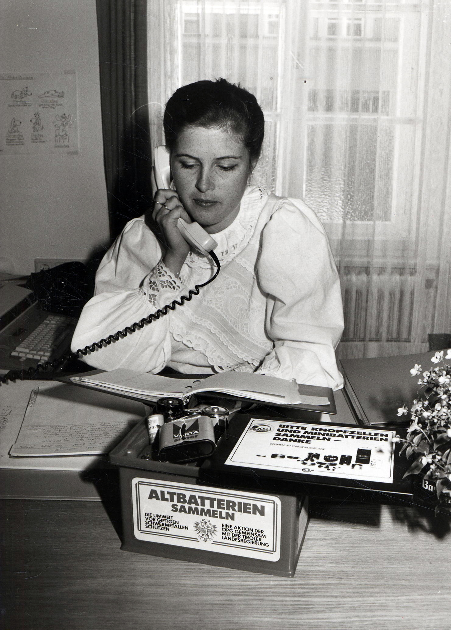Sabine Kröß-Tunner beim Beginn ihrer Laufbahn im Jahr 1984.