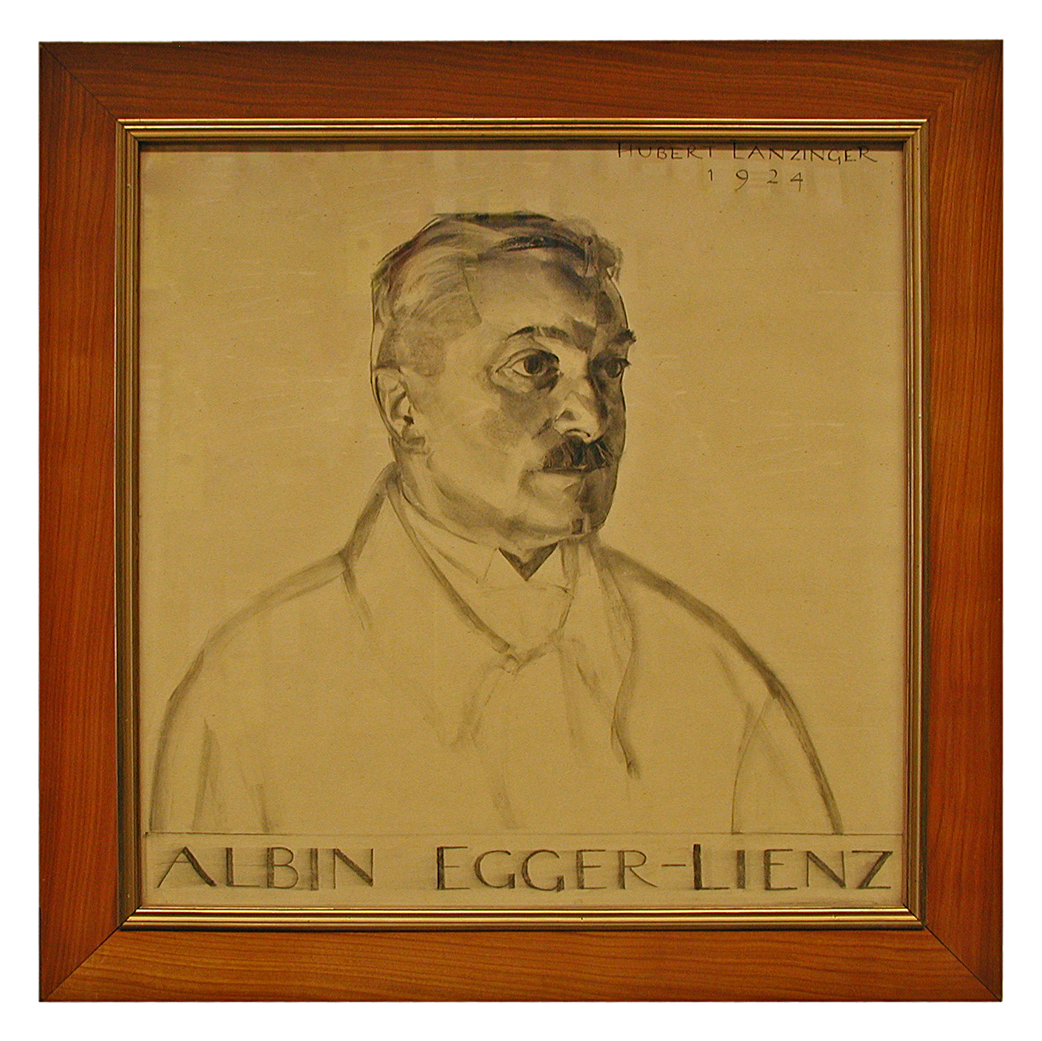 Der Maler Albin Egger-Lienz (1868–1926) wurde 1924
vom Maler Hubert Lanzinger, der in der NS-Zeit zahlreiche
umstrittene Arbeiten anfertigte, portraitiert.