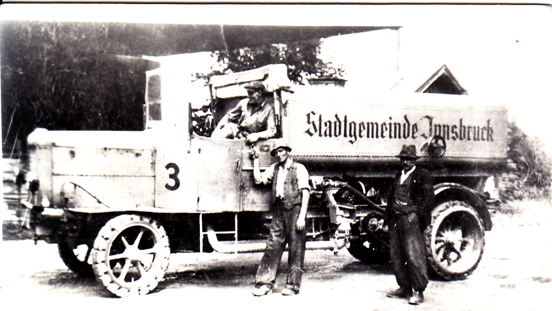 Autosprengwagen Stadtgemeinde Innsbruck, 1930er-Jahre