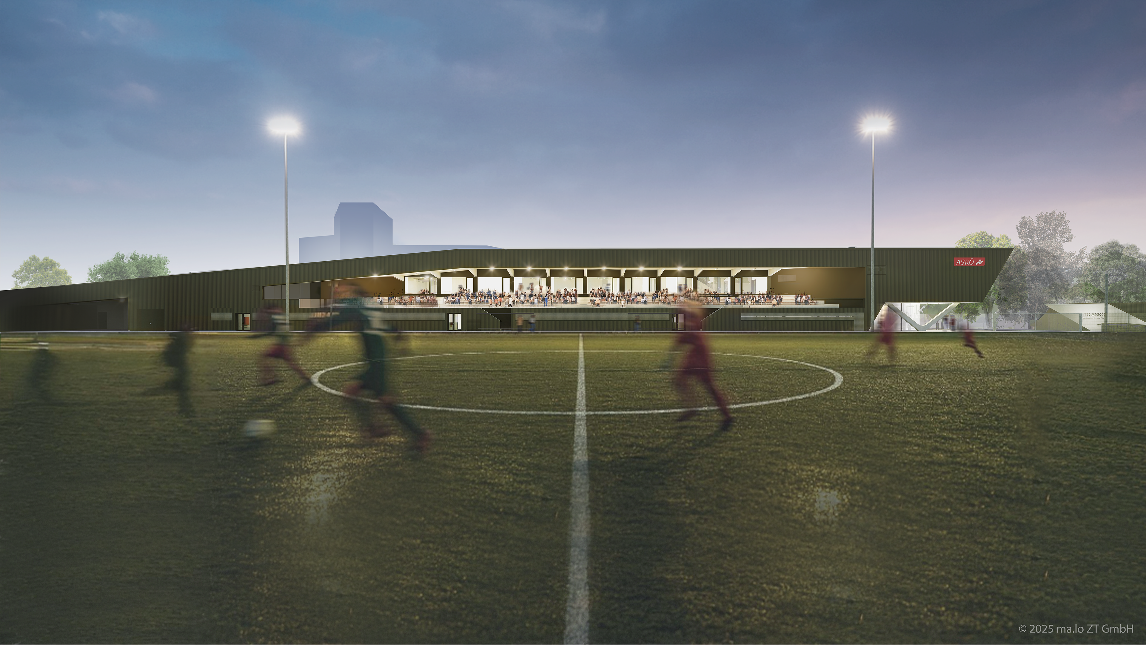 Der neue Kunstrasenplatz beim ASKÖ-Bewegungszentrum samt Tribüne für rund 400 Personen.