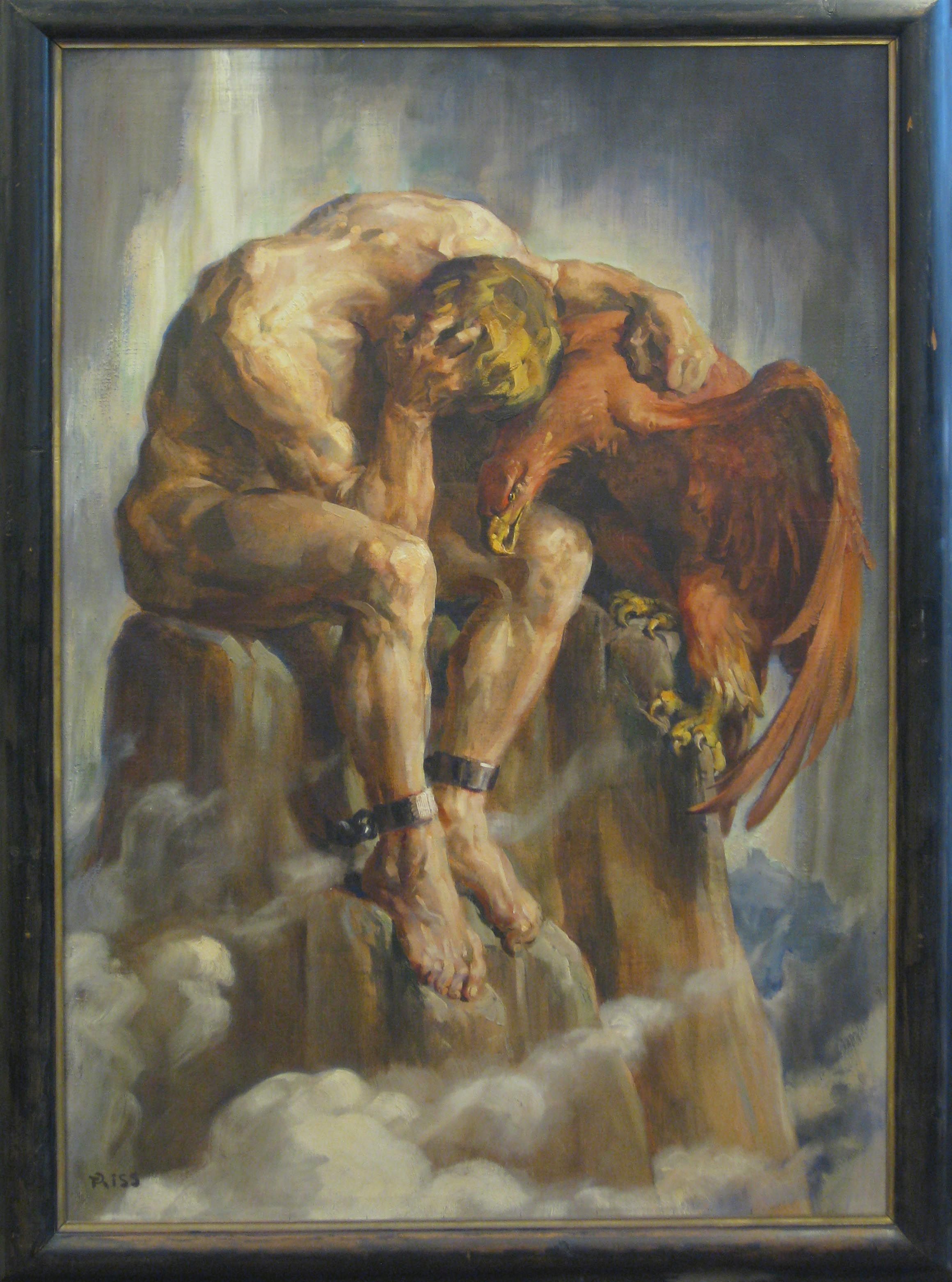 Das Bild „Verlorene Heimat“ von Thomas Riss hing bis zum Abbruch der Stadtsäle im dortigen Gemeinderatssaal.