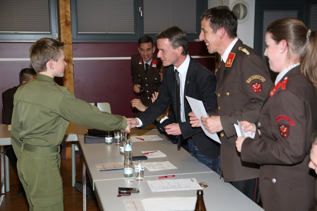 Jahreshauptversammlung der Freiwilligen Feuerwehr Arzl am 28. März 2015