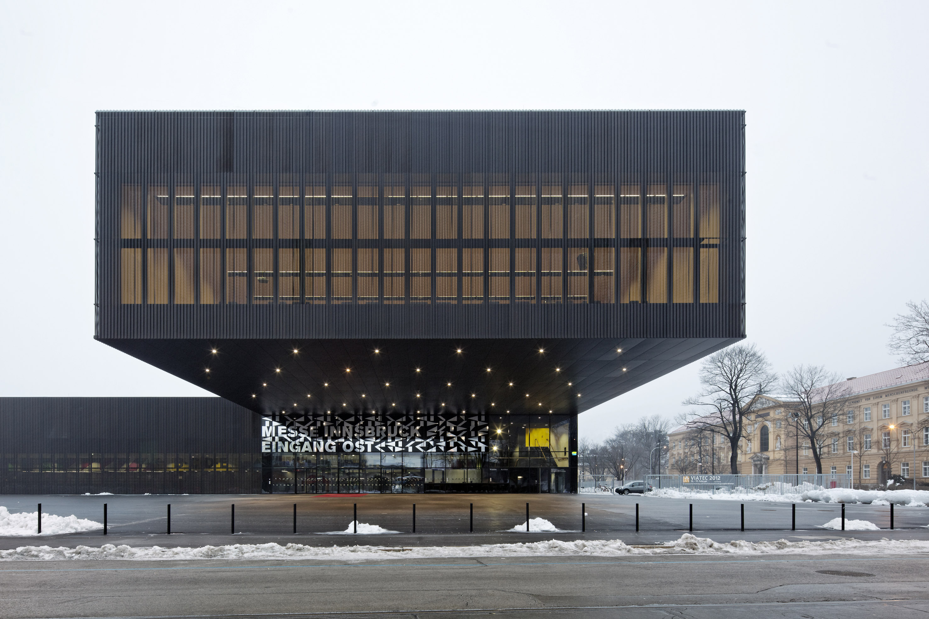 Die Impfstraße in der Messehalle ist bereits einsatzfähig.