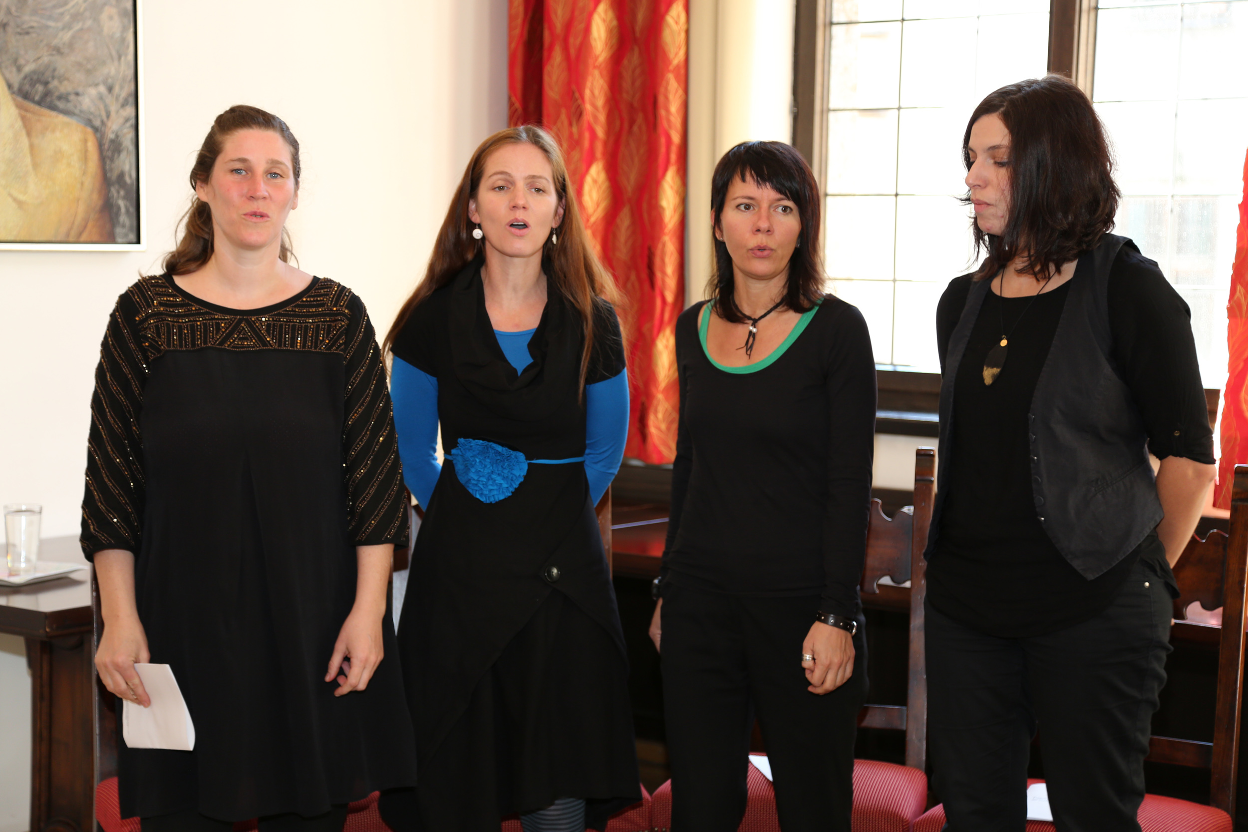 Das Vokalensemble "WoXang" gestaltete die Verleihung des Arthur-Haidl-Preises 2015 musikalisch und begeisterte die Festgäste mit ihren speziellen Darbietungen.