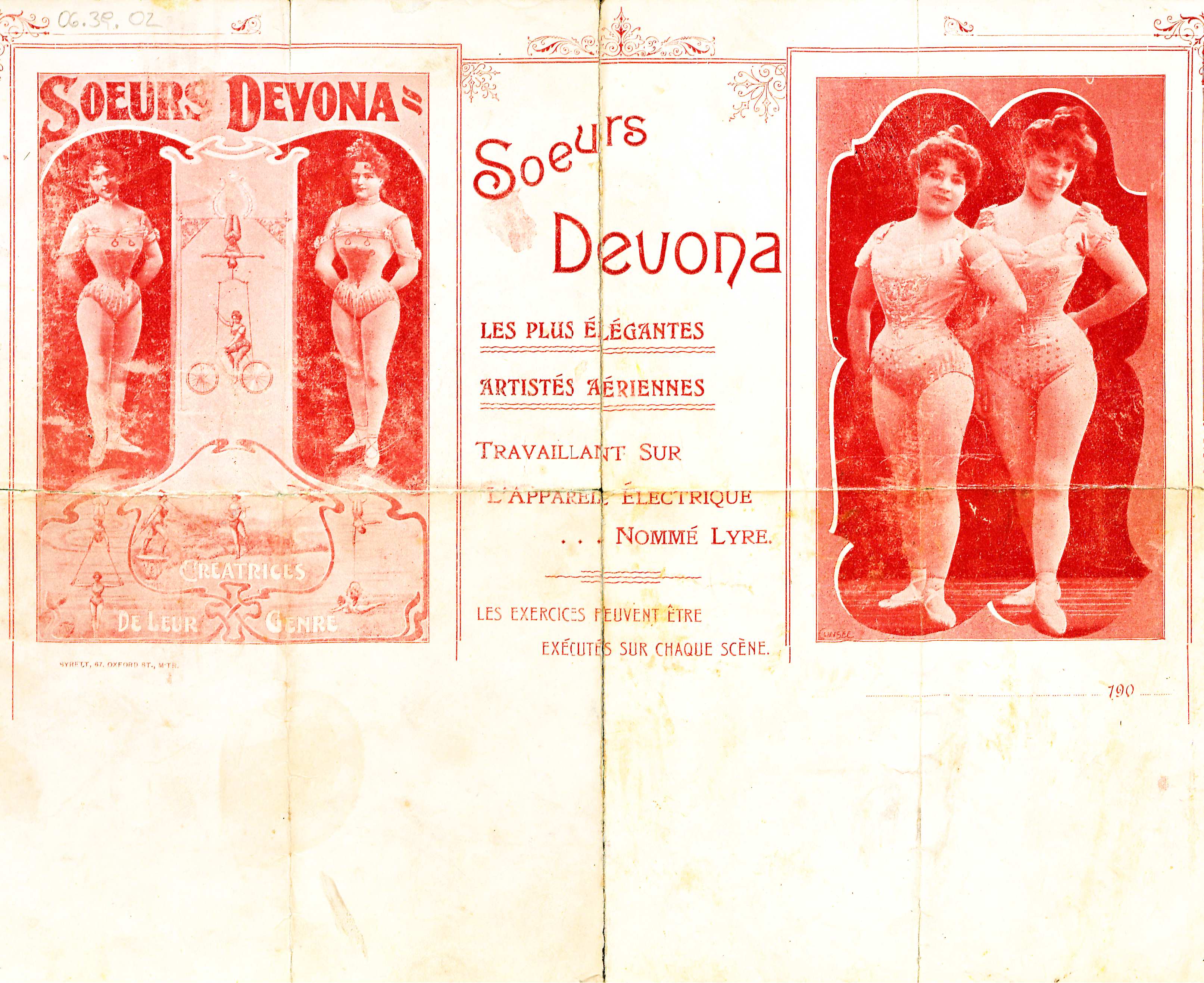 „Prospekt“ der Soeurs Devona, undatiert (1901/05)