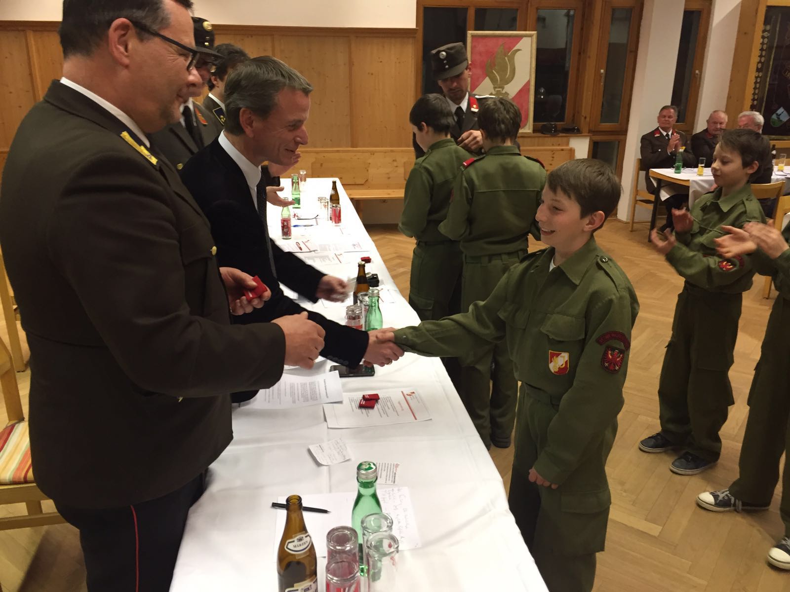 Feuerwehrreferent Vizebürgermeister Christoph Kaufmann besuchte die Jahreshauptversammlung der Freiwilligen Feuerwehr Igls.