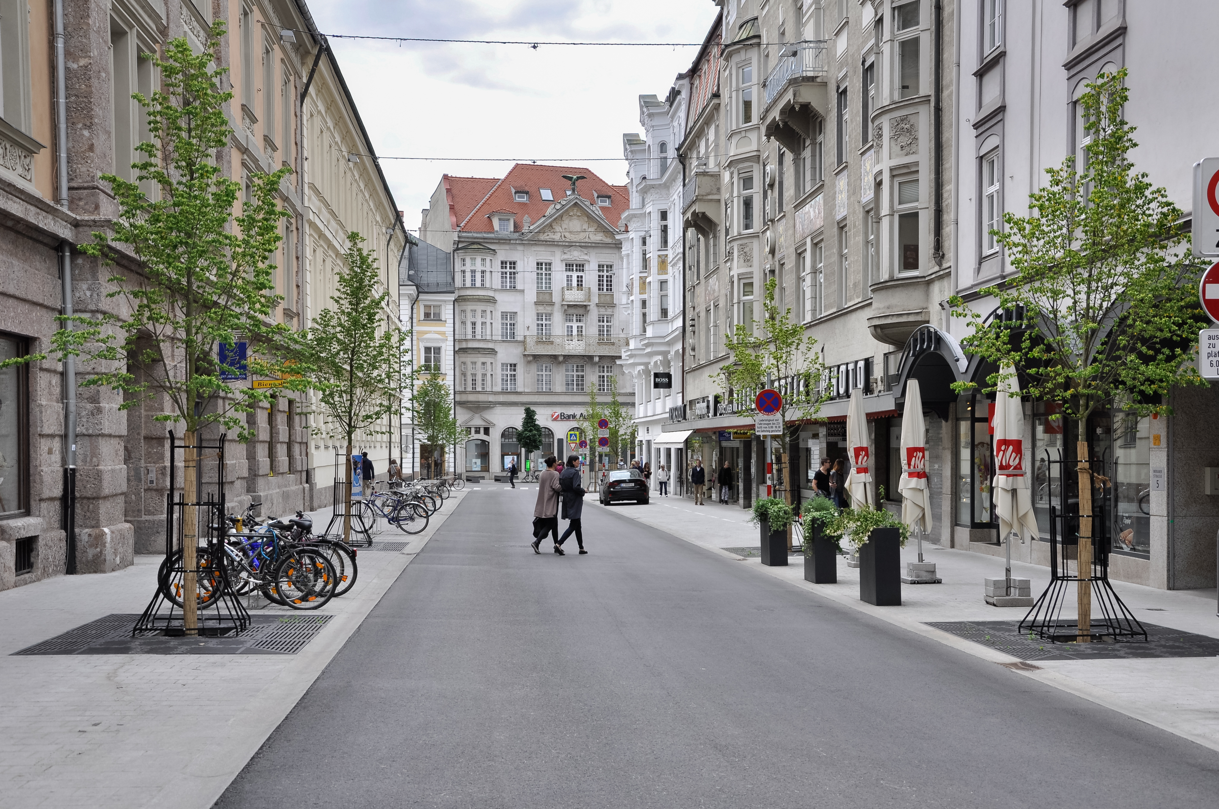 Das Amt für Tiefbau ist unter anderem für die Attraktivierung der Meraner Straße, die 2013 feierlich eröffnet wurde, verantwortlich.