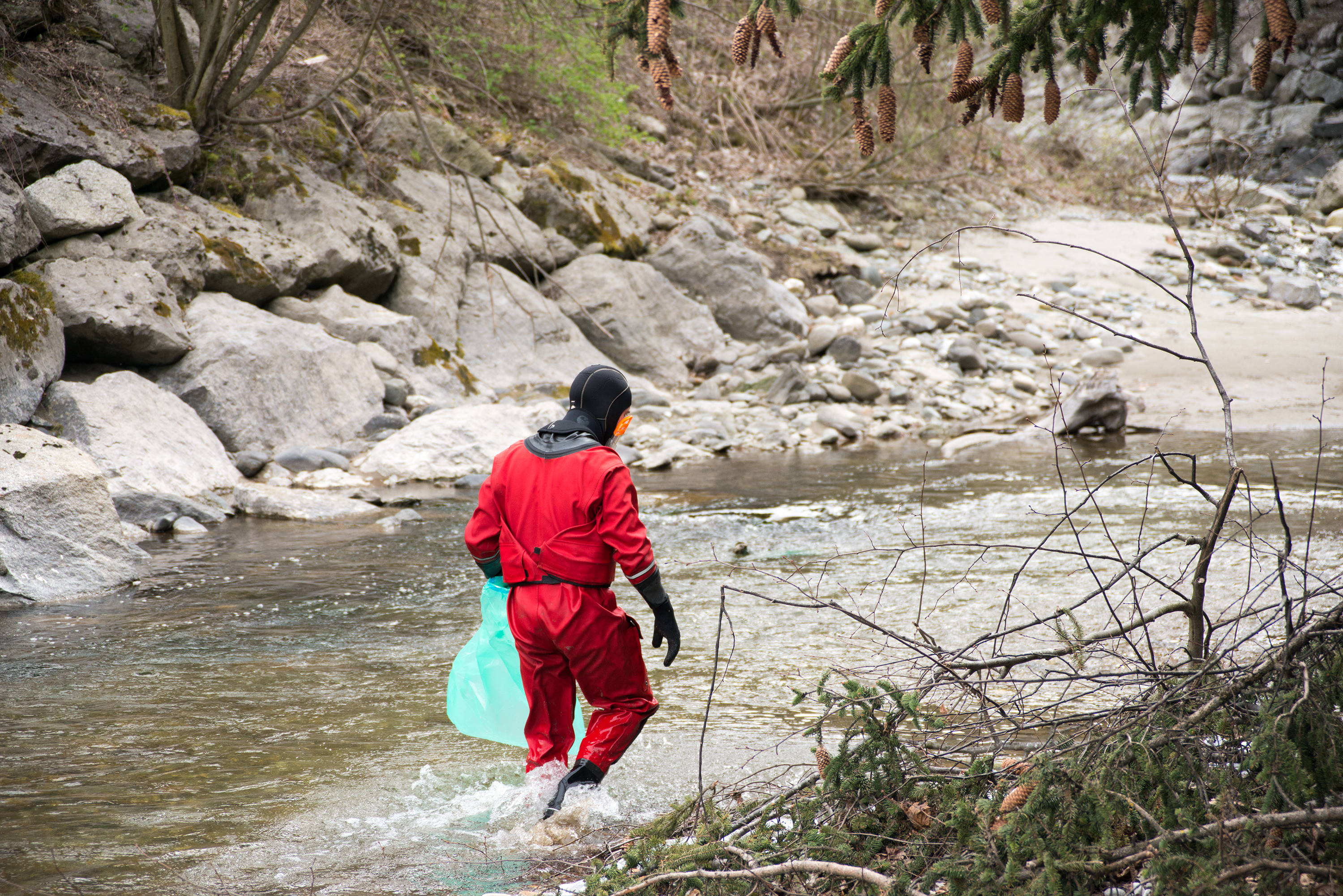 Auch die Sillschlucht wurde von Müll befreit.