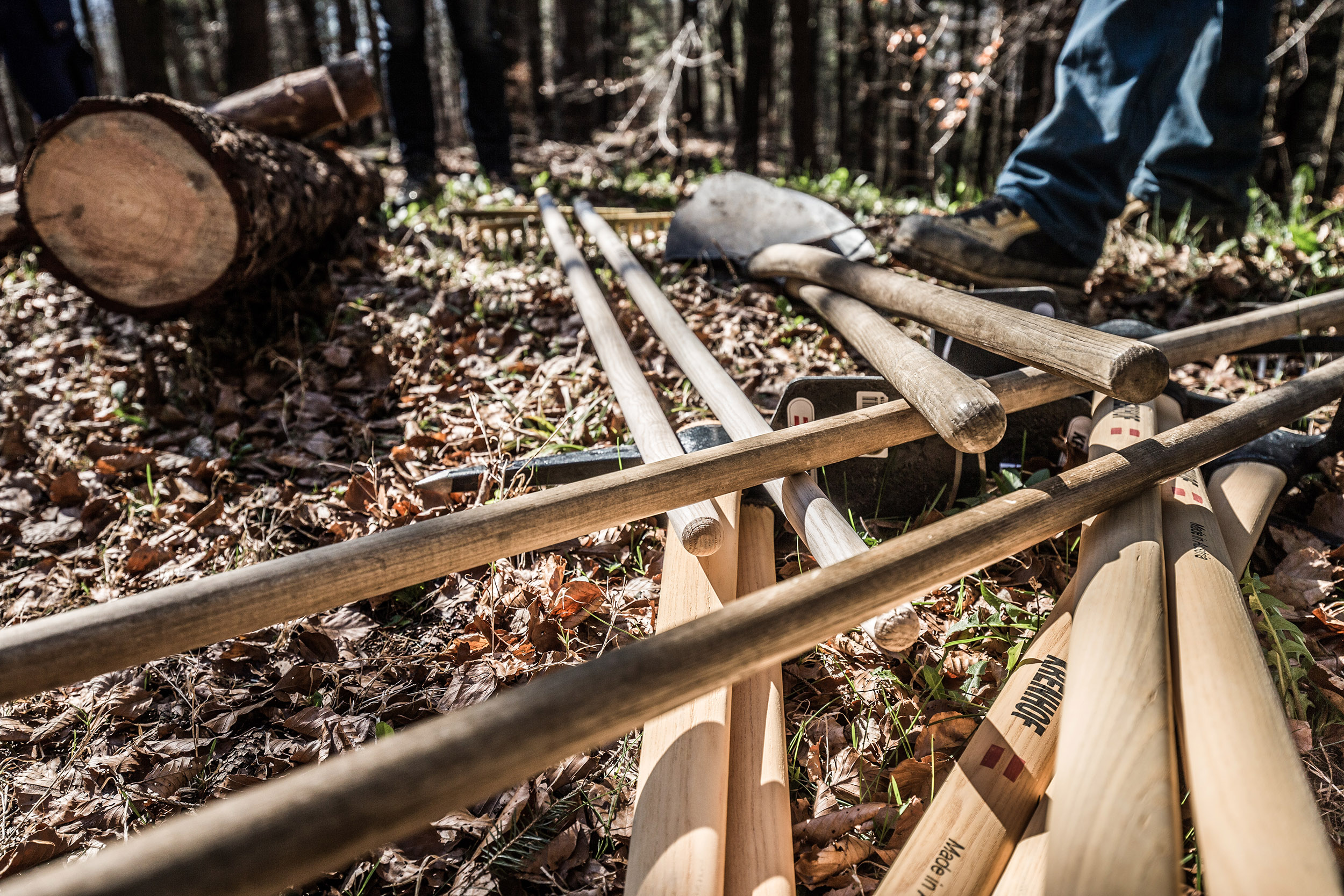 Rund 3 km des gesamten Trails werden händisch gebaut und präpariert.