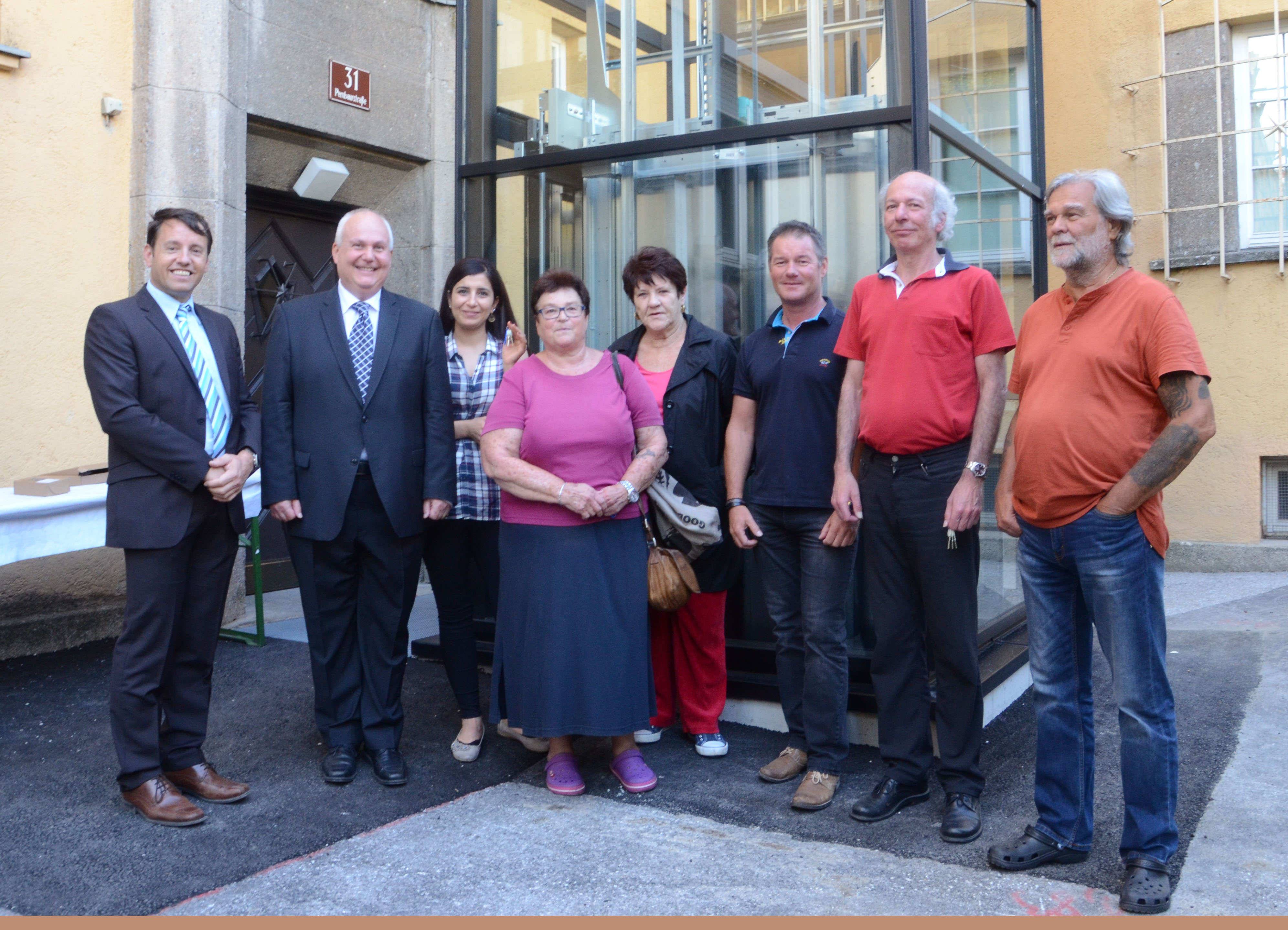 Liftübergabe Pembaurstraße