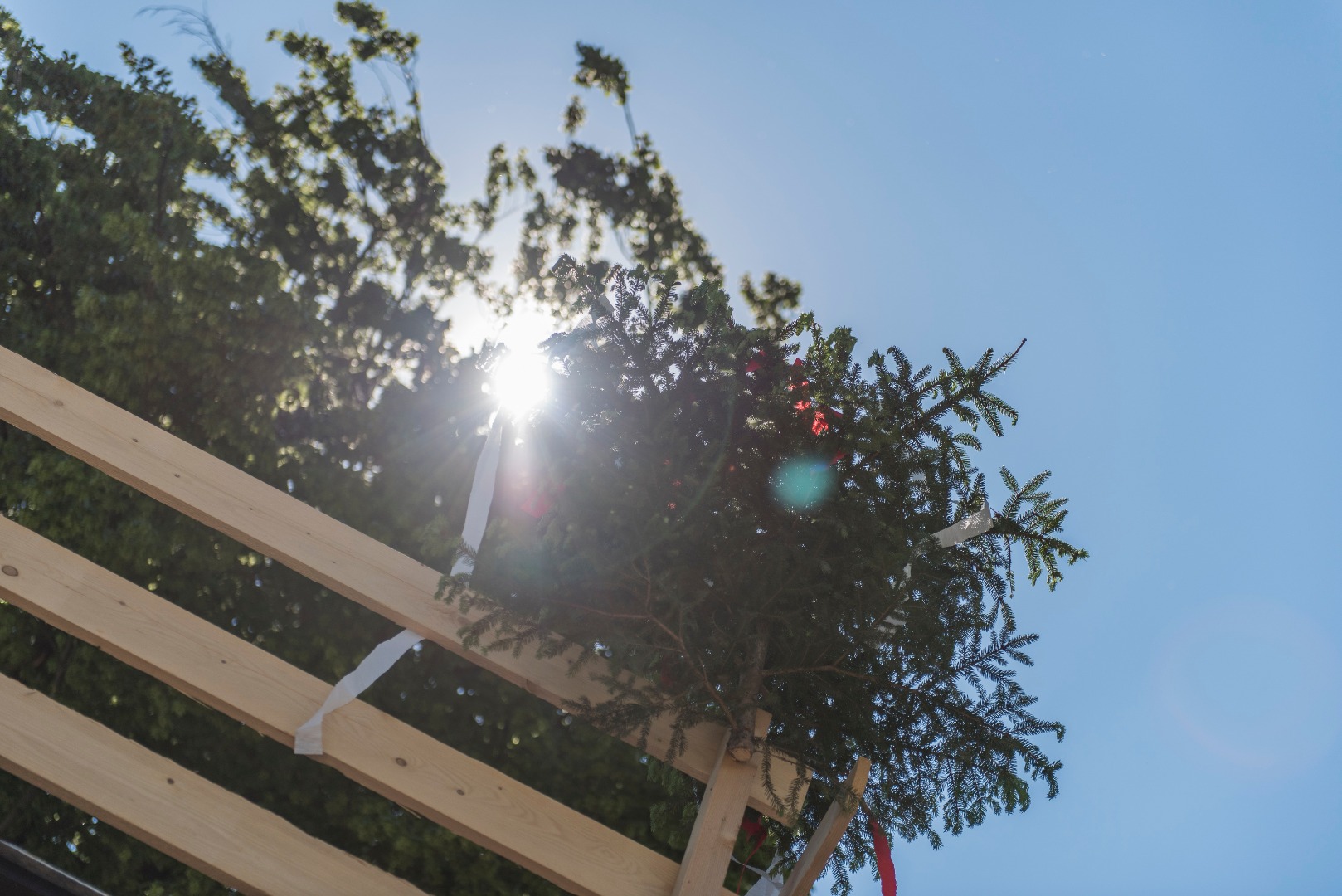 Kürzlich begingen zahlreiche Ehrengäste, darunter Bürgermeisterin Christine Oppitz-Plörer und Direktor Michael Martys, die Firstfeier bei der neuen Zoo-Gastronomie des Alpenzoos begangen.