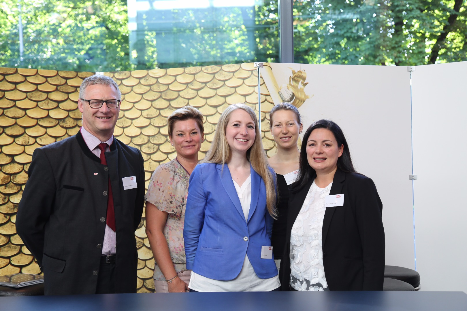 Einige MitarbeiterInnen des Büros der Bürgermeisterin in Aktion beim Österreichischen Städtetag, der Anfang Juni in Innsbruck stattgefunden hat.