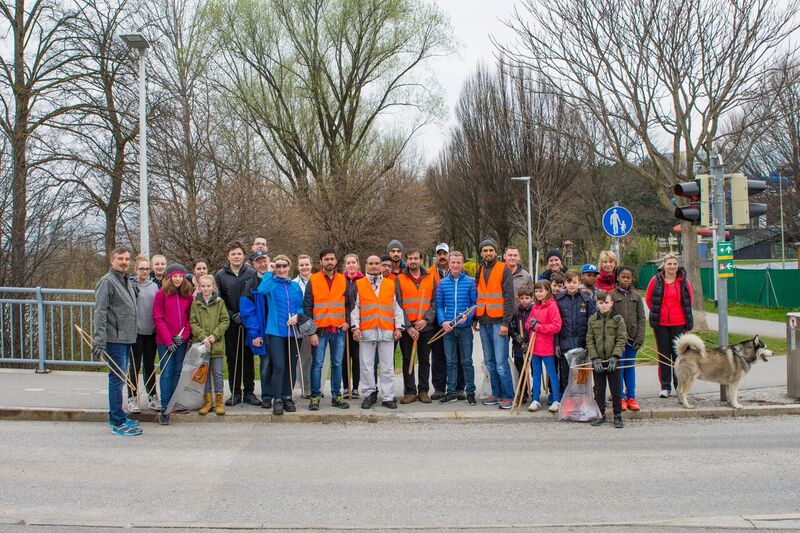 Auch Vizebürgermeister Christoph Kaufmann freute sich über den großen Andrang an Freiwilligen. Über 300 Personen halfen mit, knapp 60 davon kamen aus dem O-Dorf.