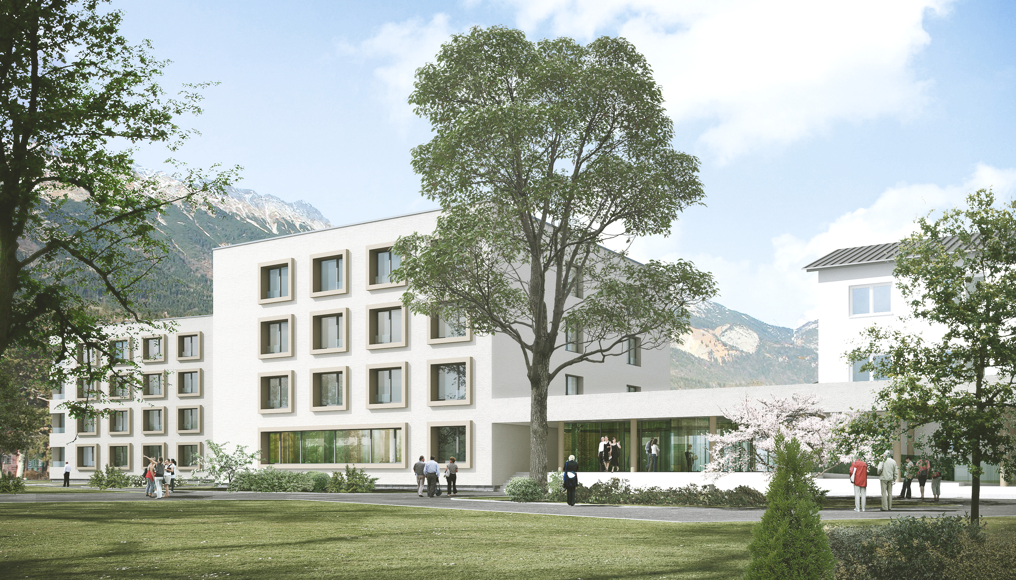 Das Wohnheim in Pradl ist eines der Leuchtturmprojekte der IIG.