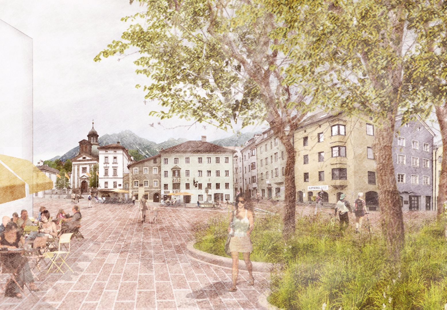 Die Visualisierung zeigt das Siegerprojekt von „terra.nova Landschaftsarchitekten".